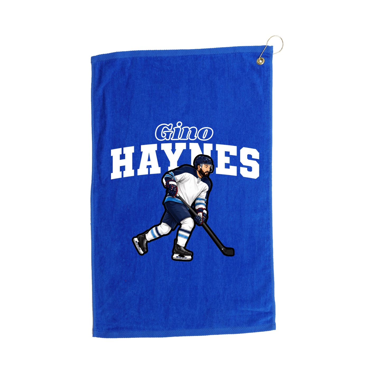 Golf Towel — Name Arch in Royal