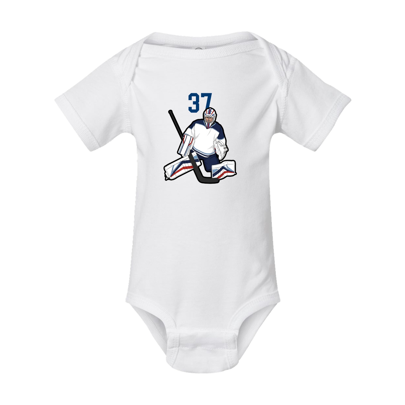 Baby Onesie — Number Top in White