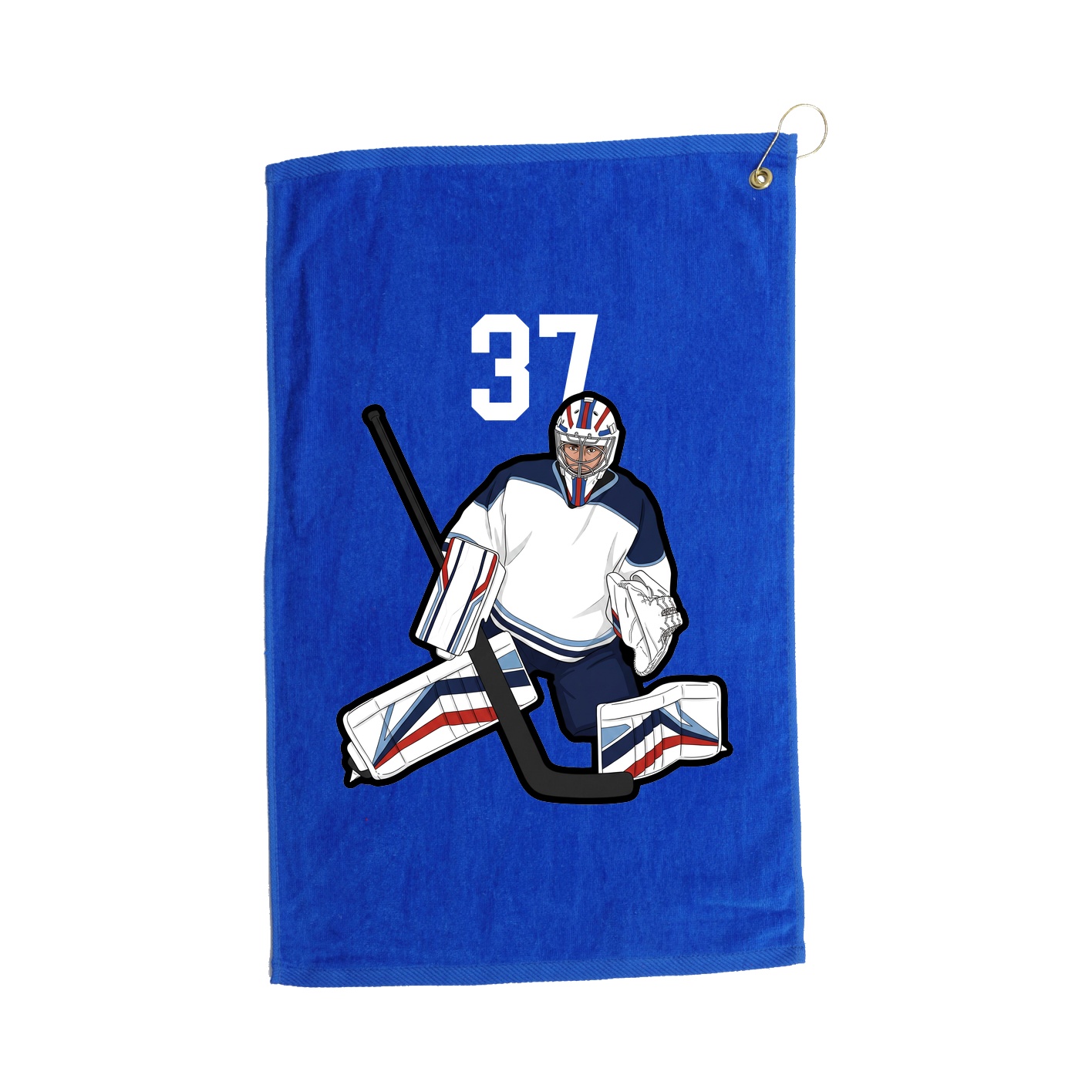 Golf Towel — Number Top in Royal