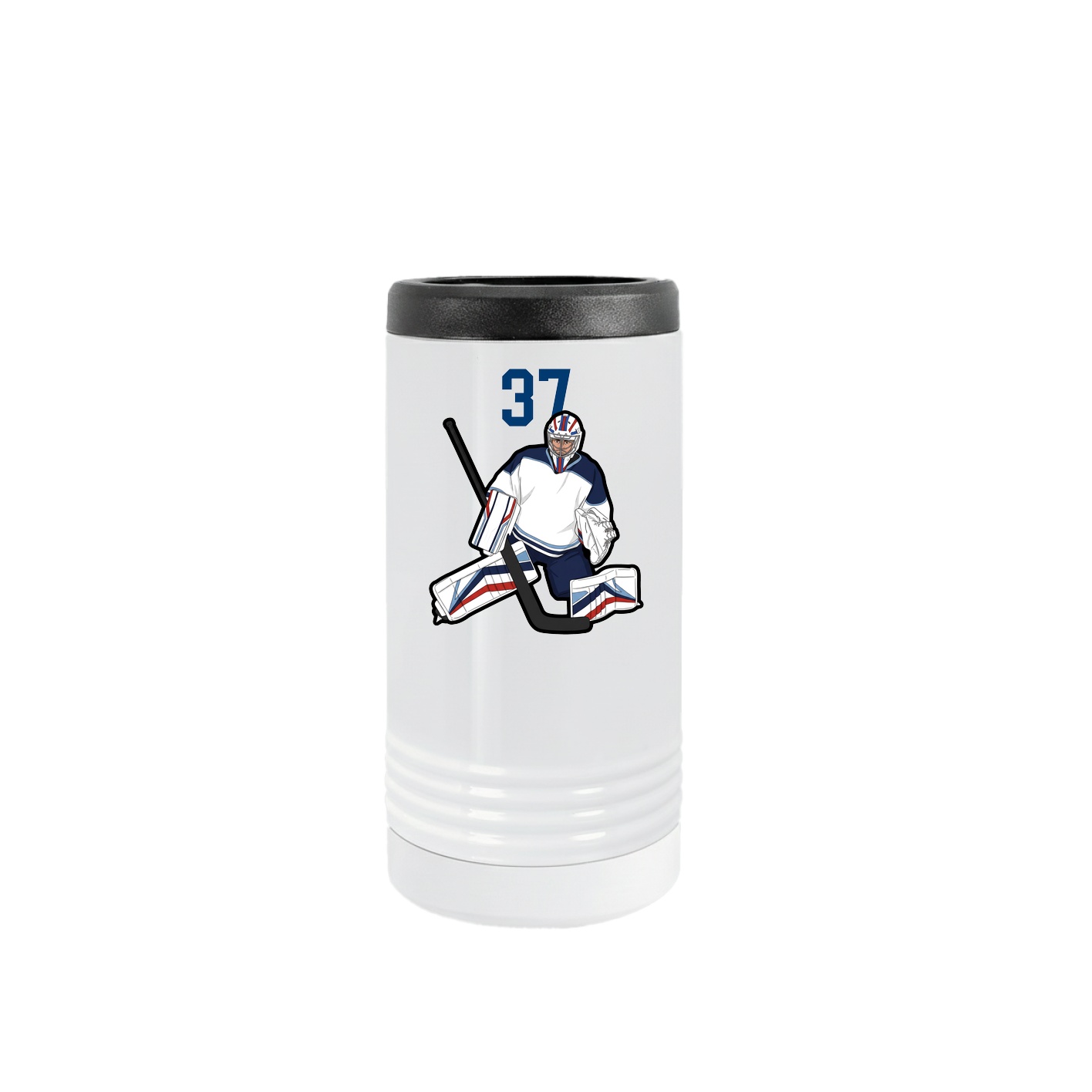 Slim Beverage Holder — Number Top in White