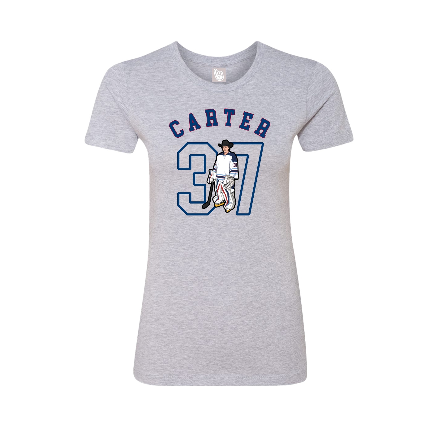 Fitted Women's Tee — Shirsey Arch in Grey