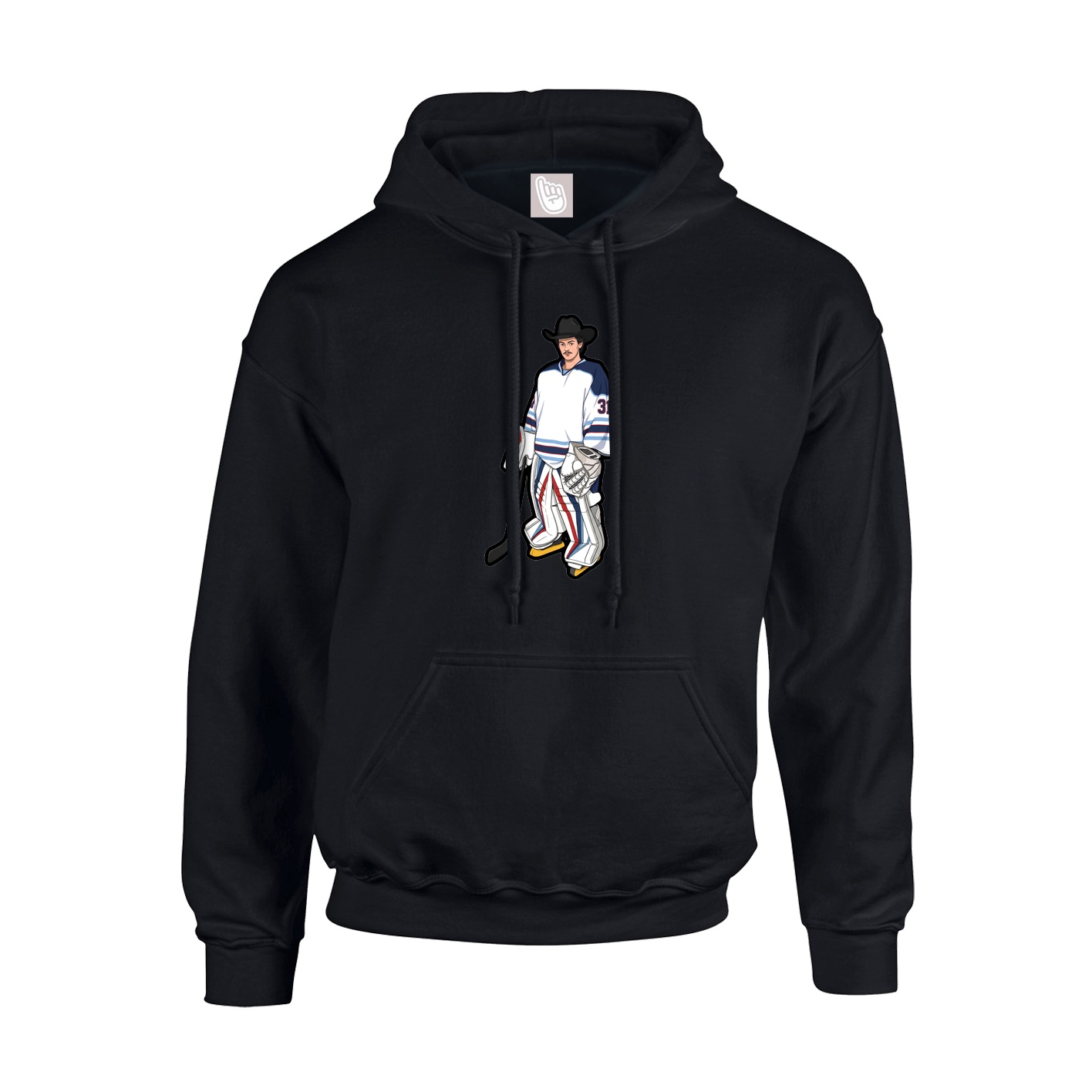 Youth Hoodie — Name Vertical in Black