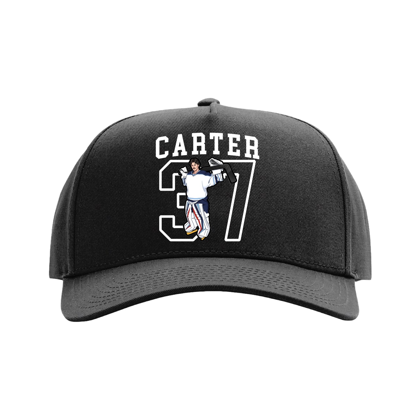 Full Fabric Five-Panel Champ Cap — Shirsey in Black