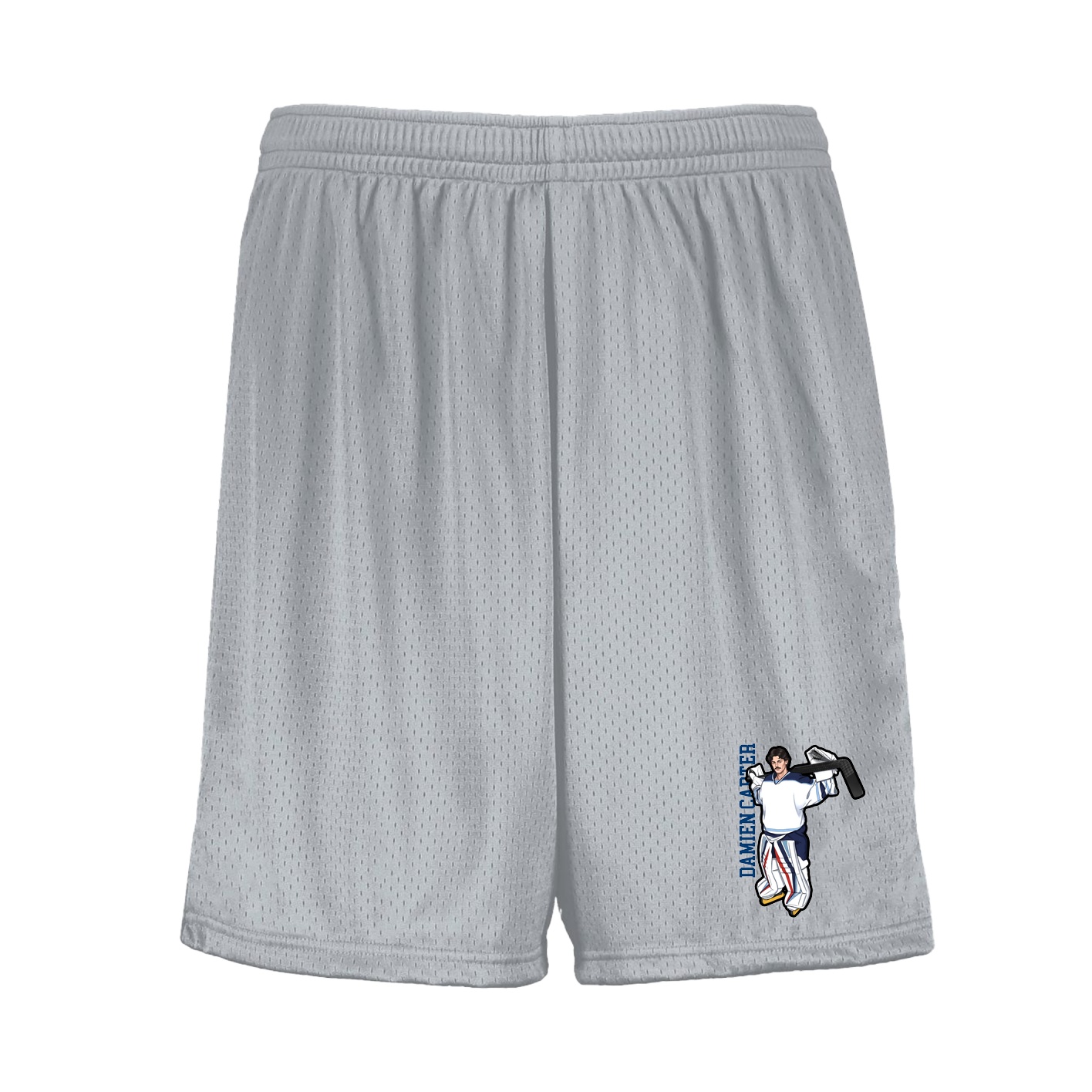 Shorts — Name Vertical in Silver