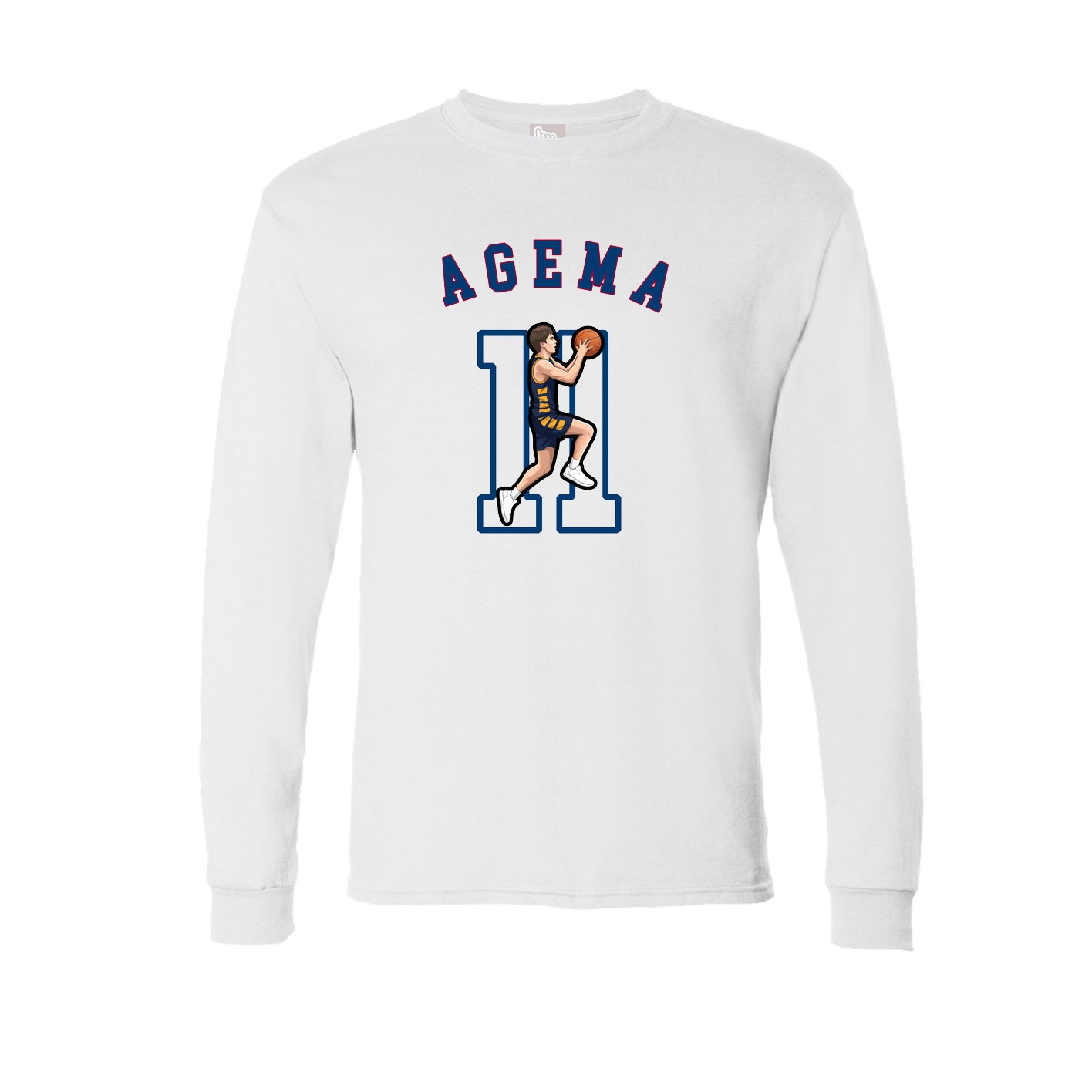 Long Sleeve Tee — Shirsey Arch in White