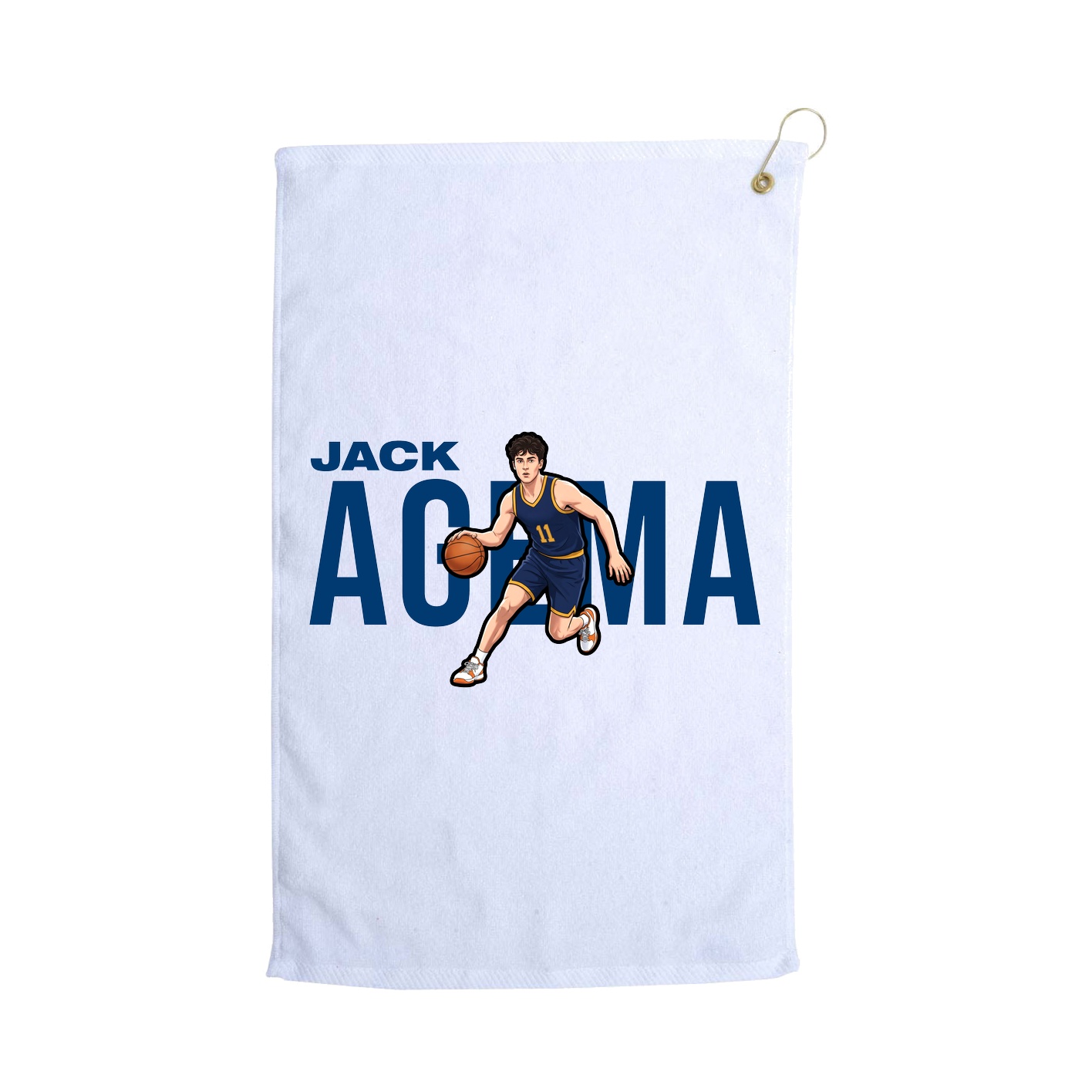 Golf Towel — Player Name in White