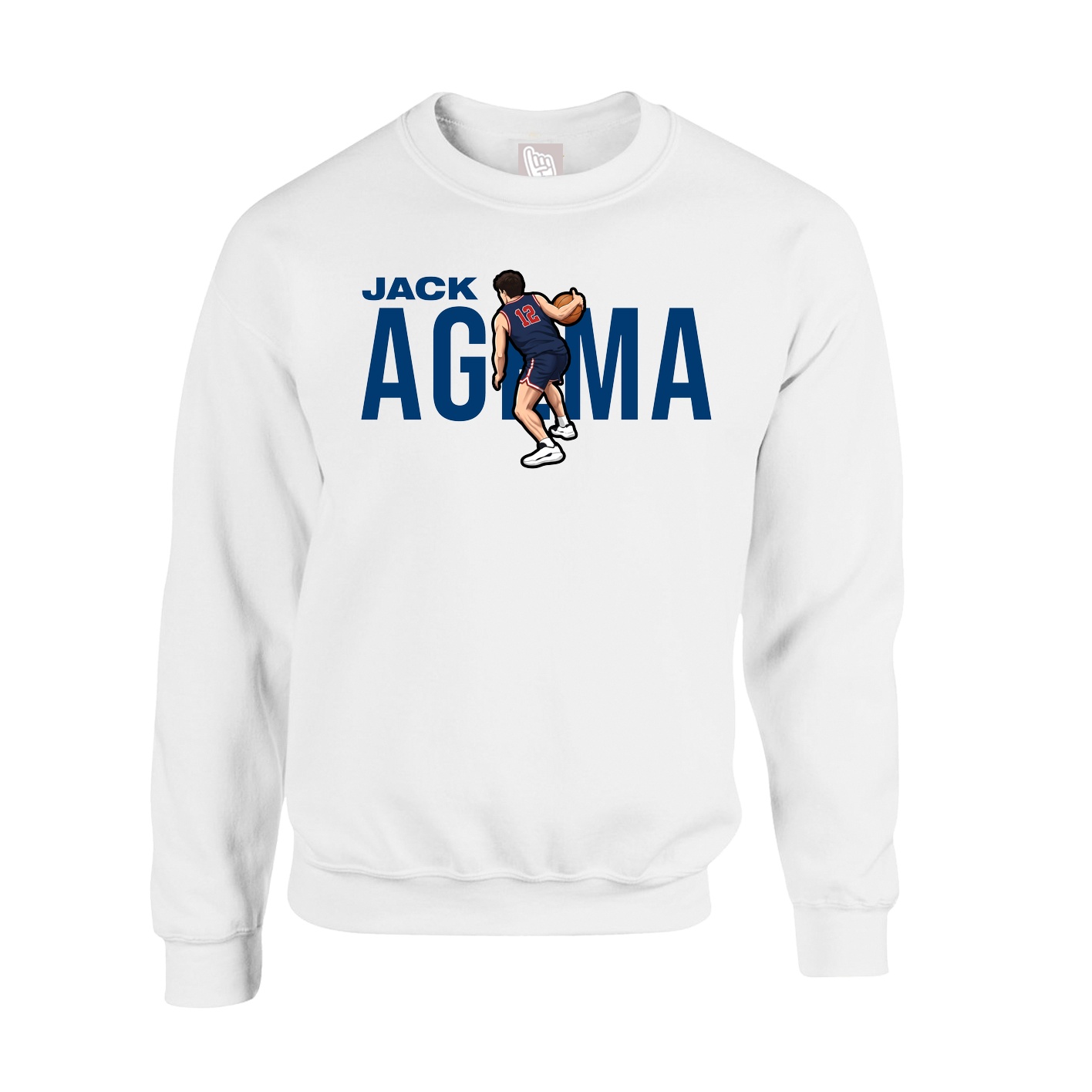 Fleece Crew — Player Name in White