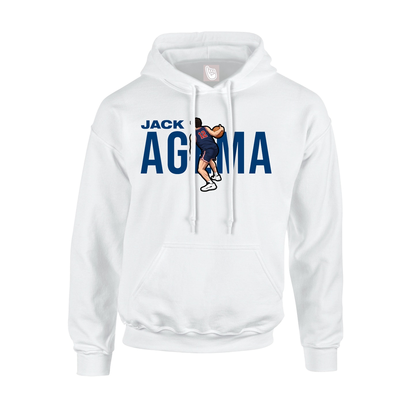 Youth Hoodie — Player Name in White