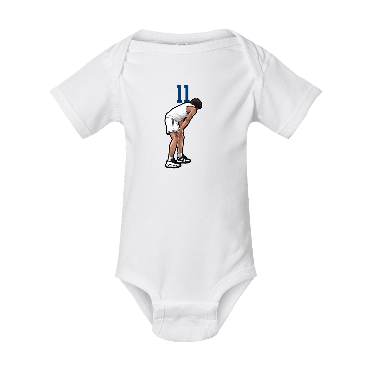Baby Onesie — Number Top in White