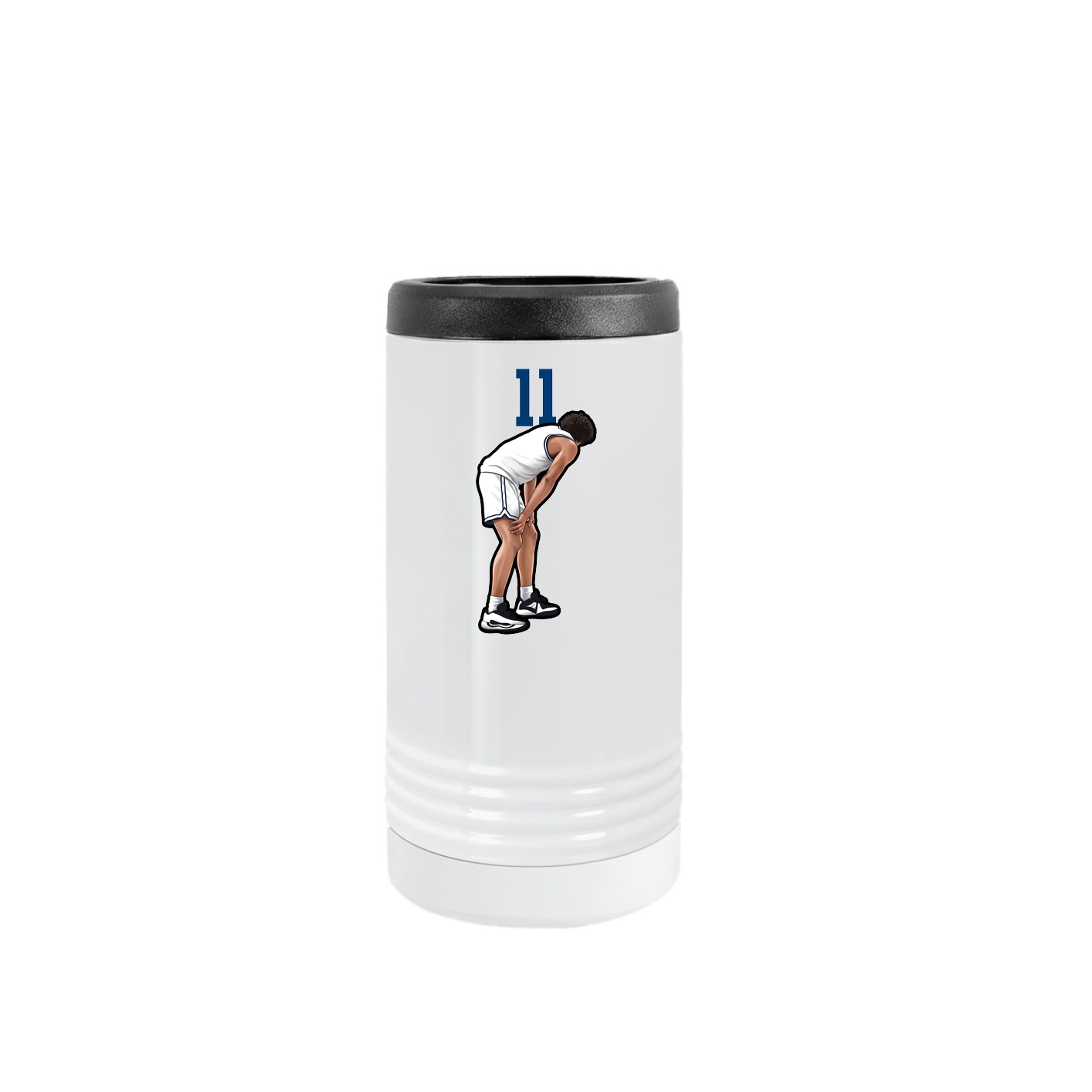 Slim Beverage Holder — Number Top in White