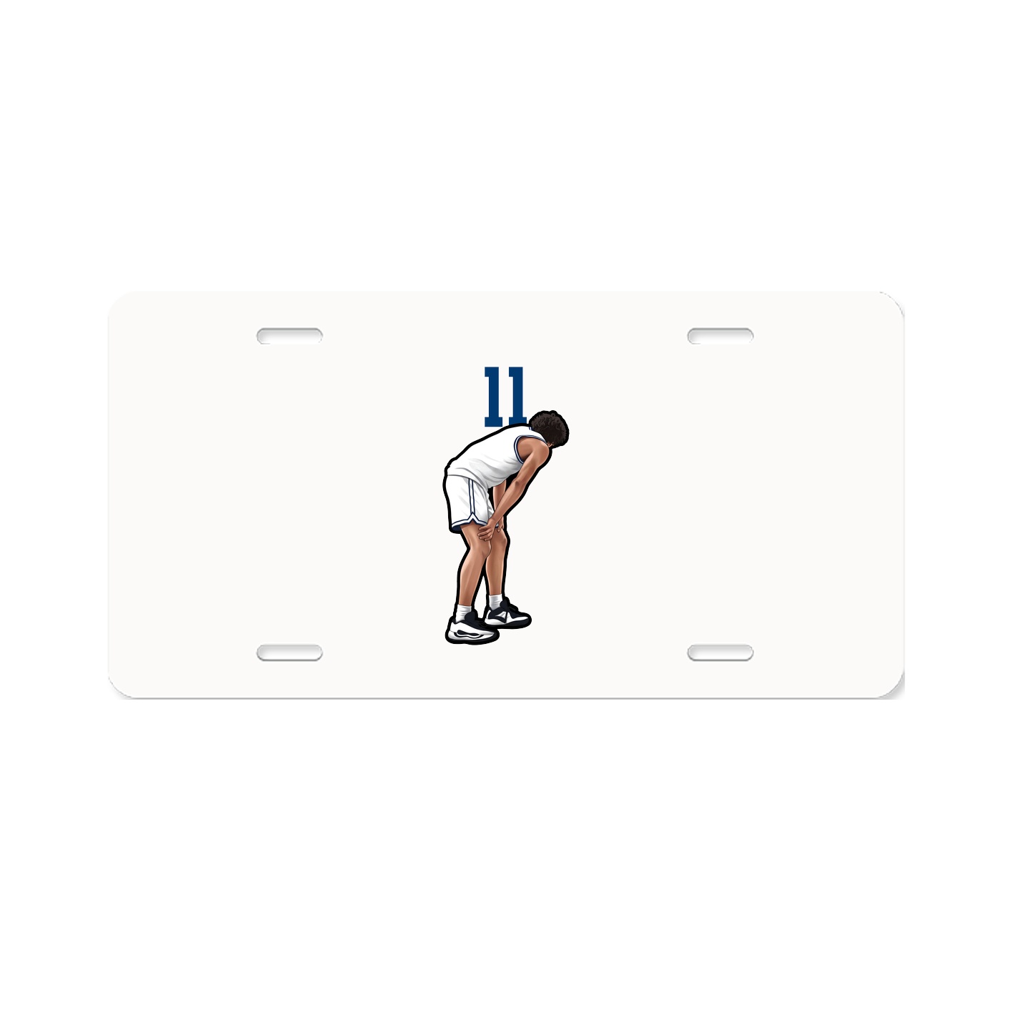 License Plate — Number Top in Classic
