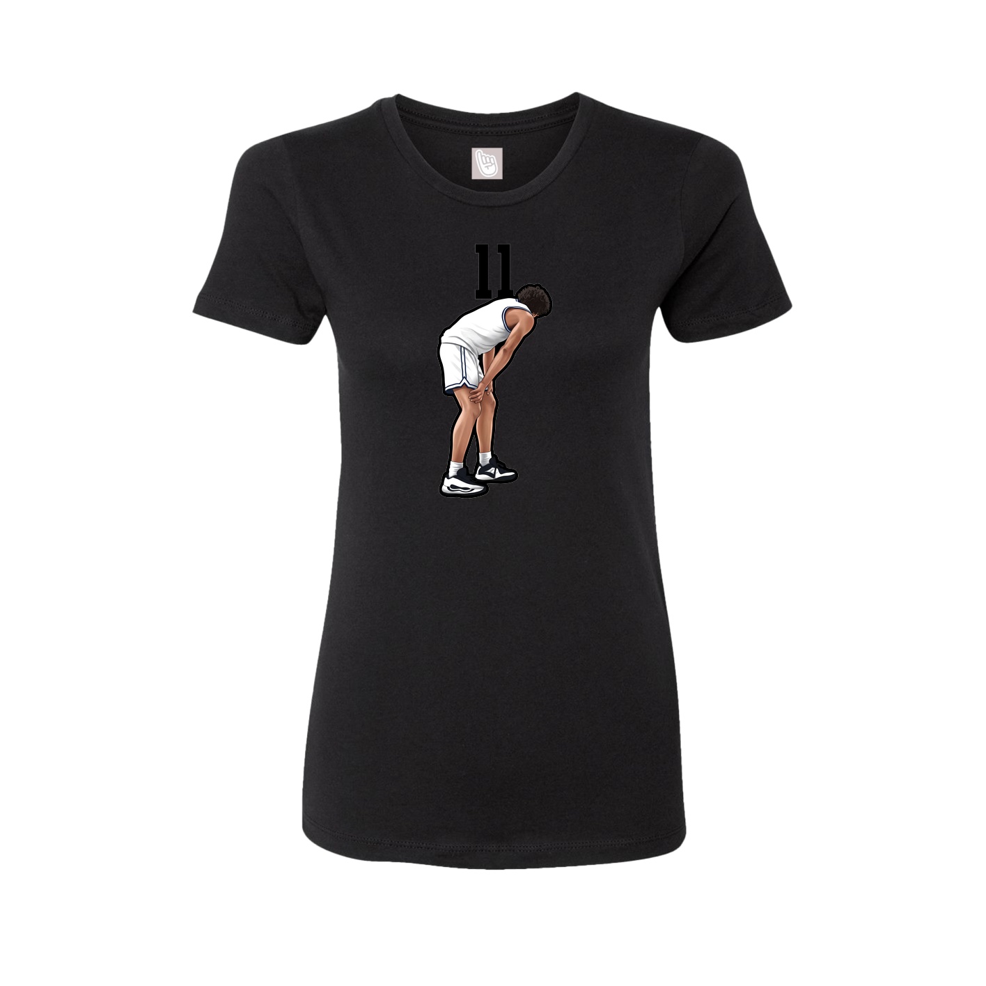 Womens Tee — Number Top in Black