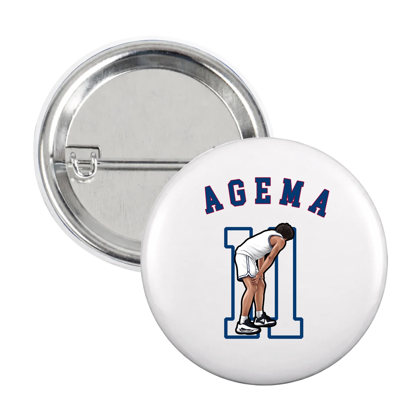Game Day Button — Shirsey Arch in White