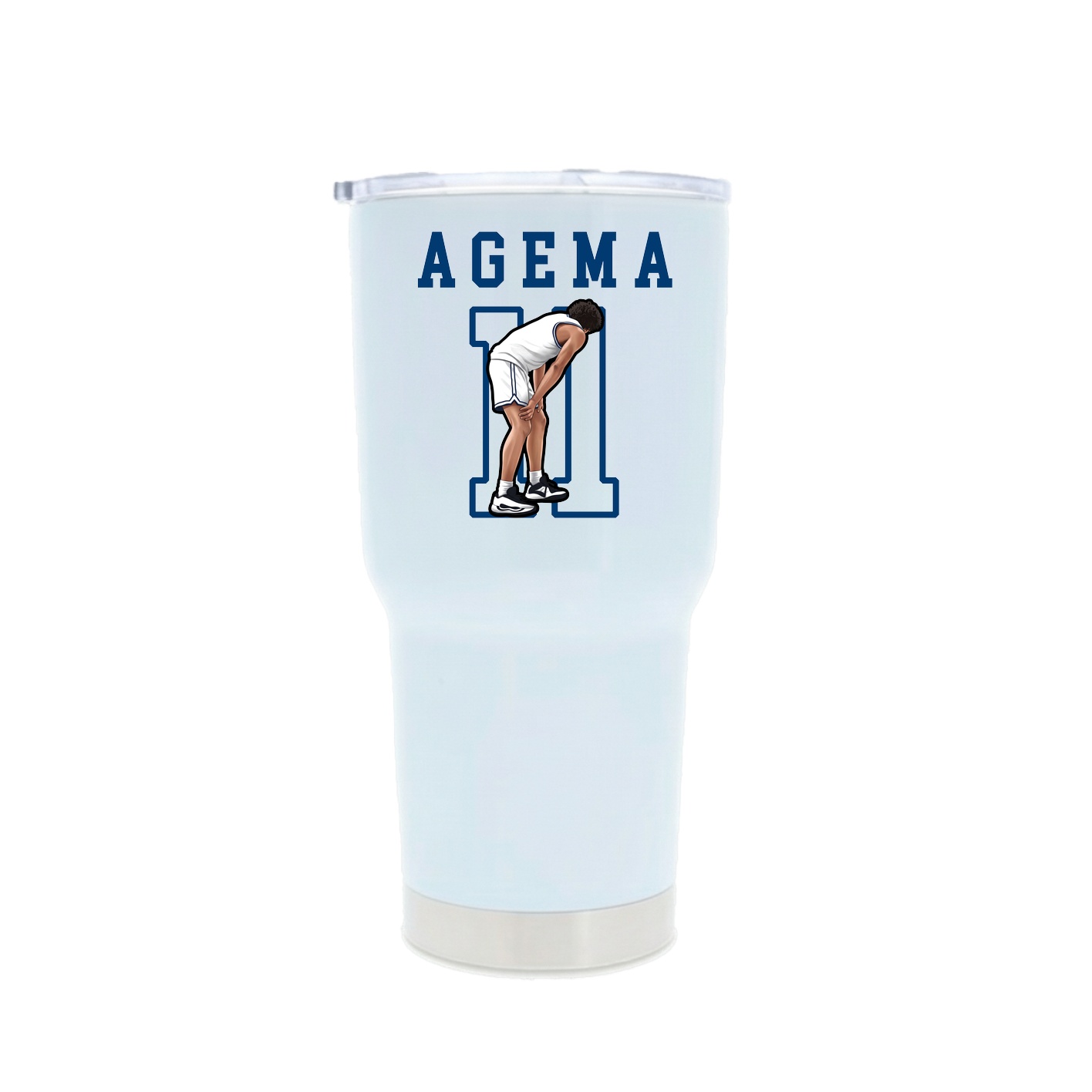 30oz Stainless Steel Tumbler — Shirsey in White