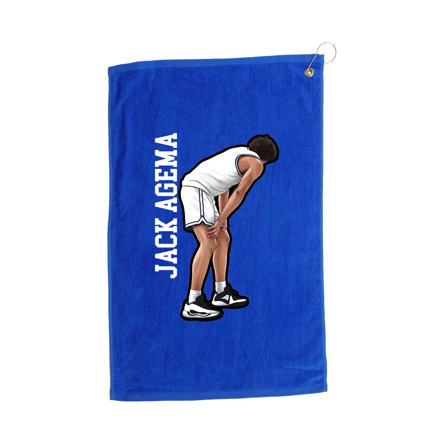 Golf Towel — Name Vertical in Royal