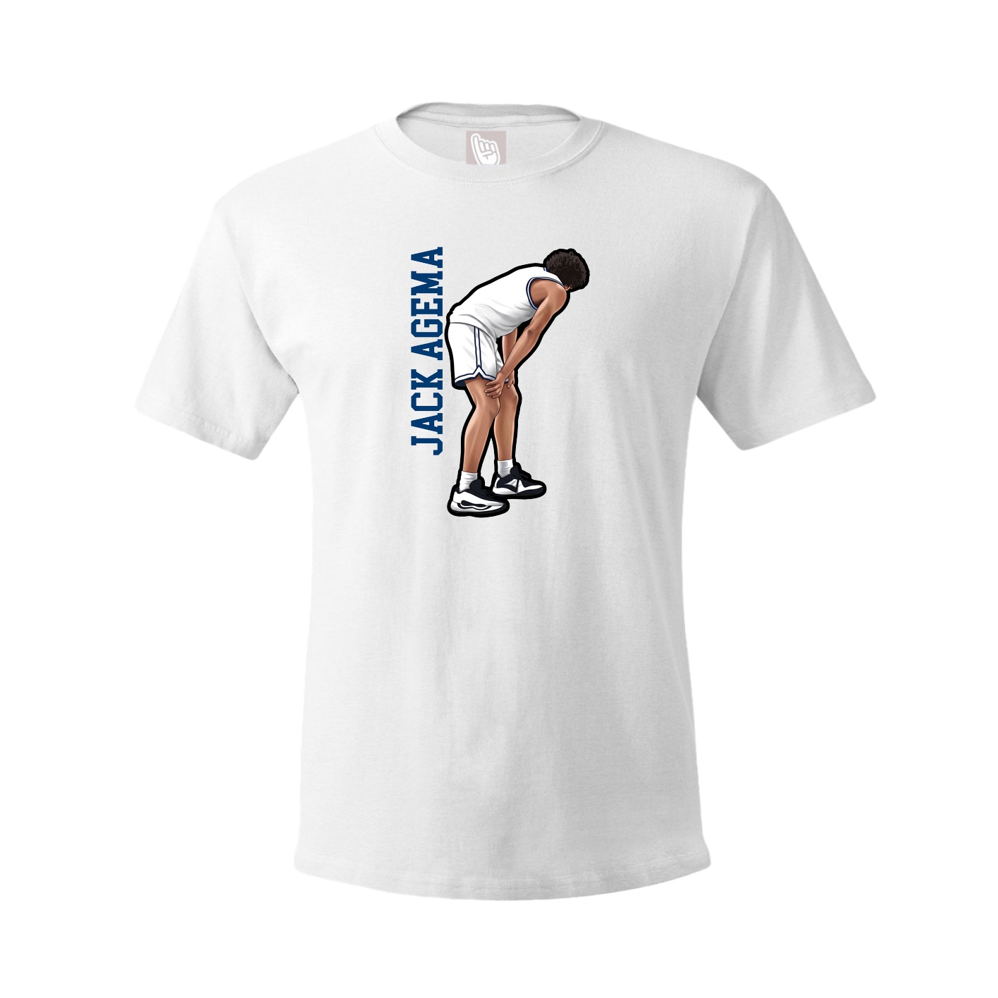 Tee — Name Vertical in White