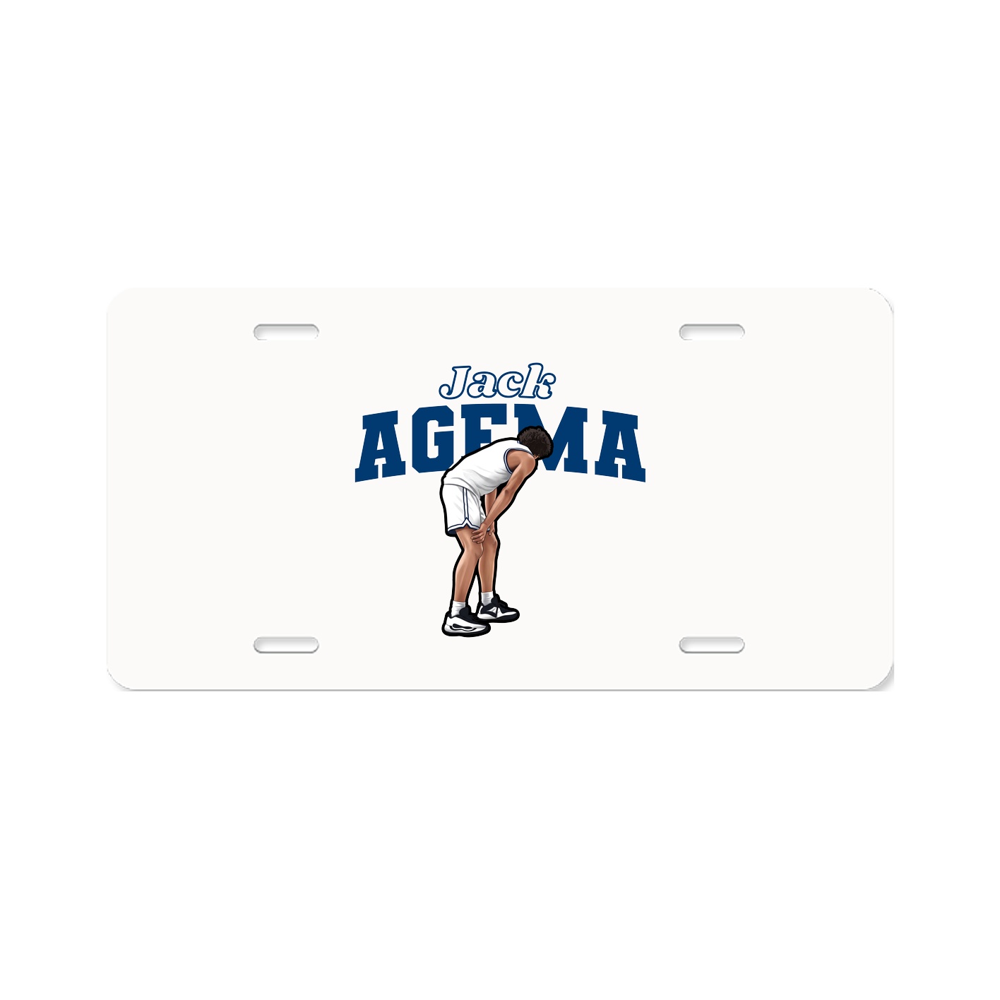 License Plate — Name Arch in Classic