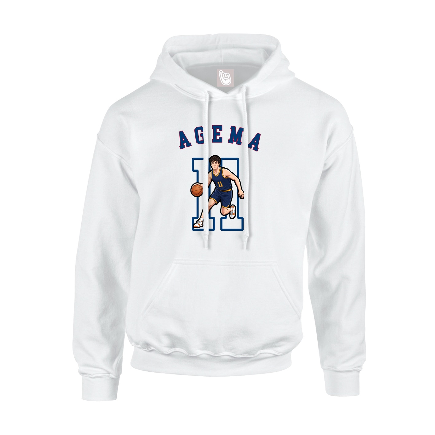 Hoodie — Shirsey Arch in White