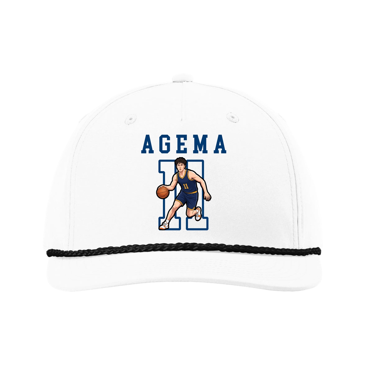 Five-Panel Classic Rope Cap — Shirsey in White