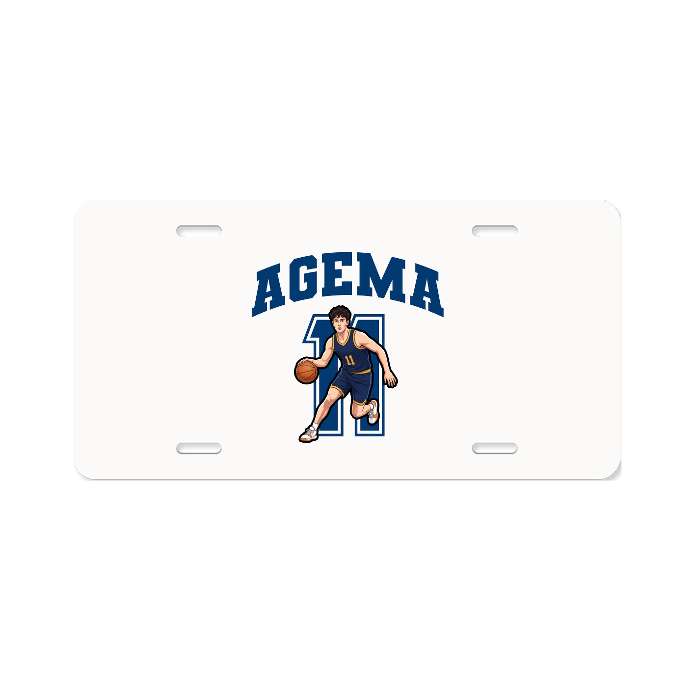 License Plate — Number in Classic