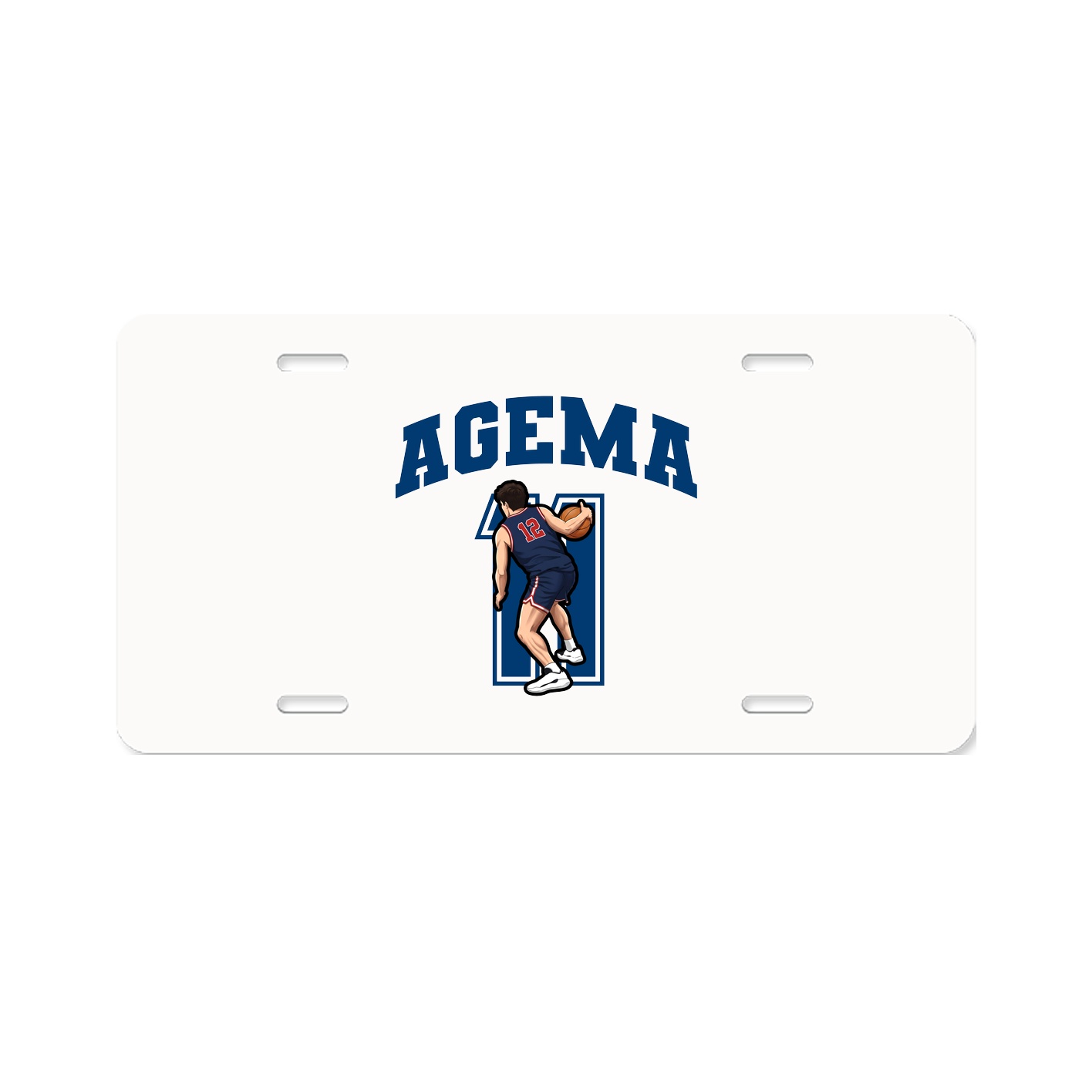 License Plate — Number in Classic