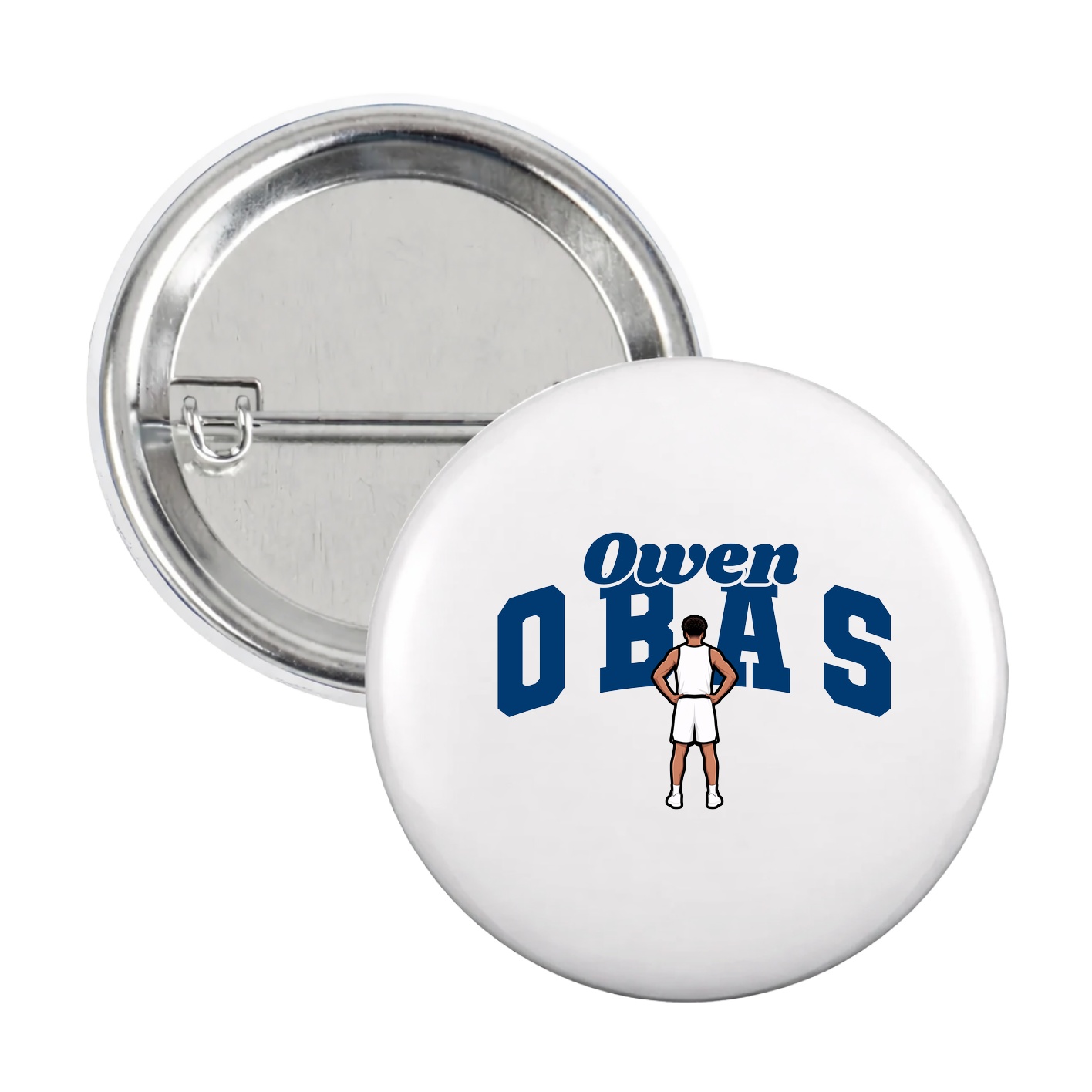 Game Day Button — Signature Arch in White