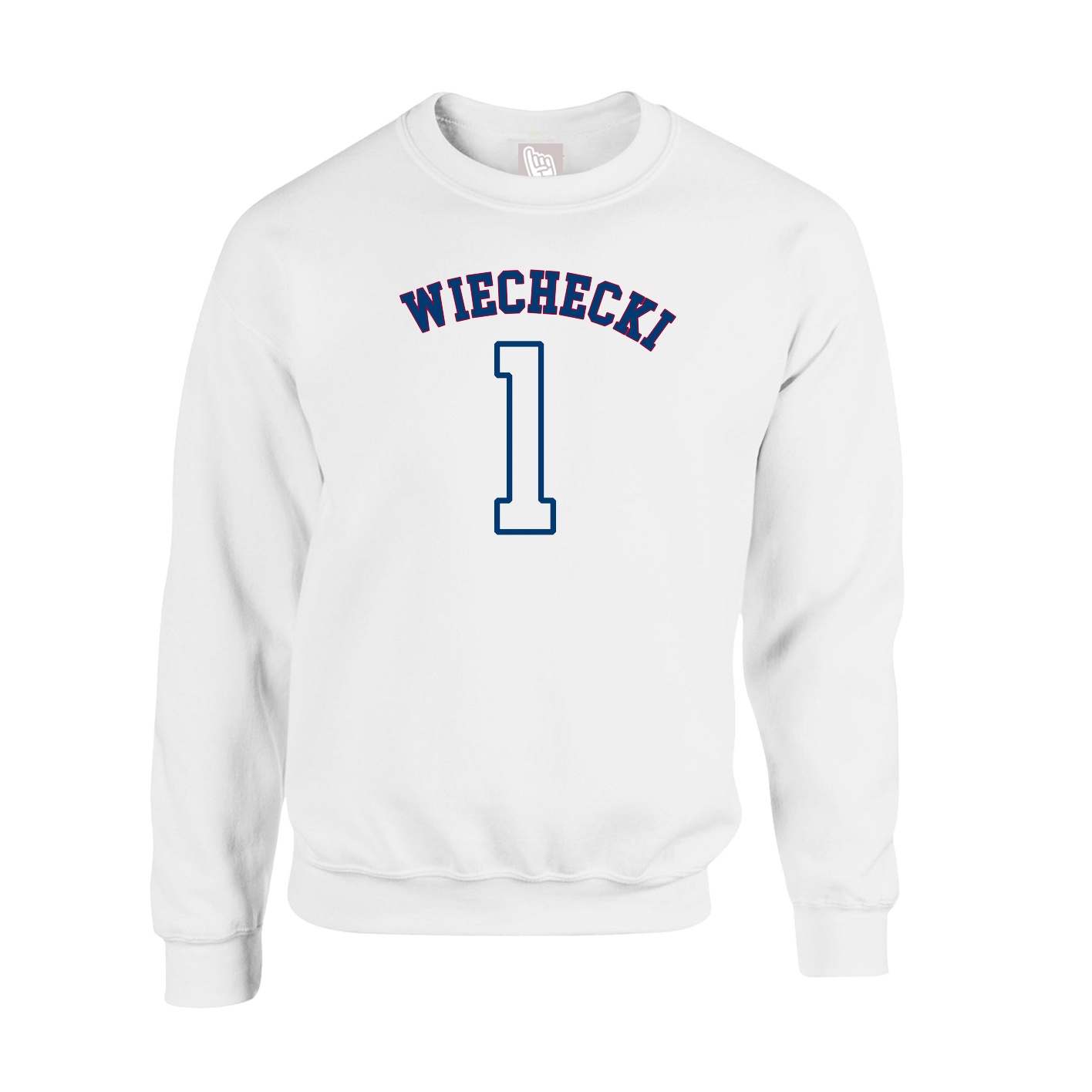 Fleece Crew — Shirsey Arch in White