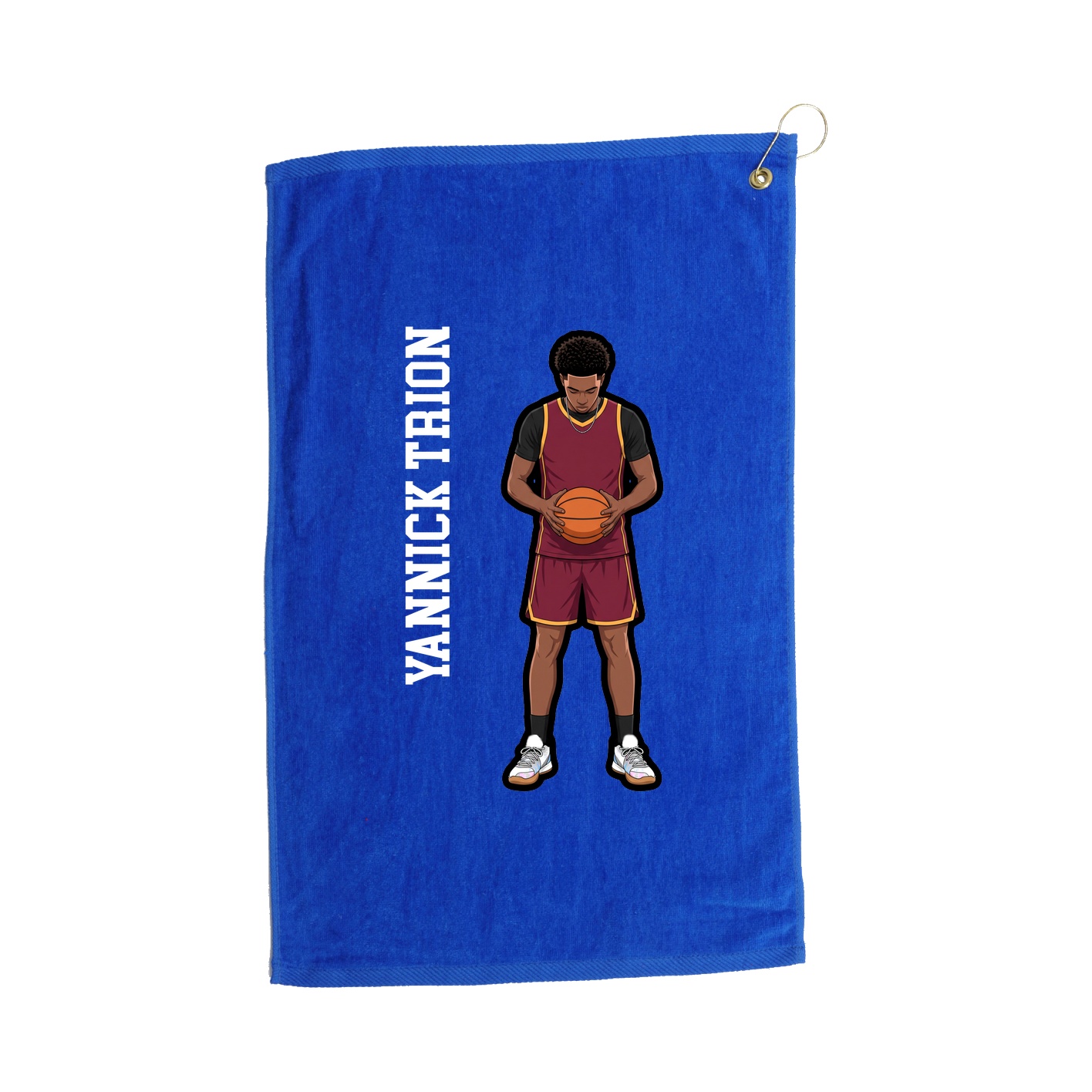 Golf Towel — Name Vertical in Royal