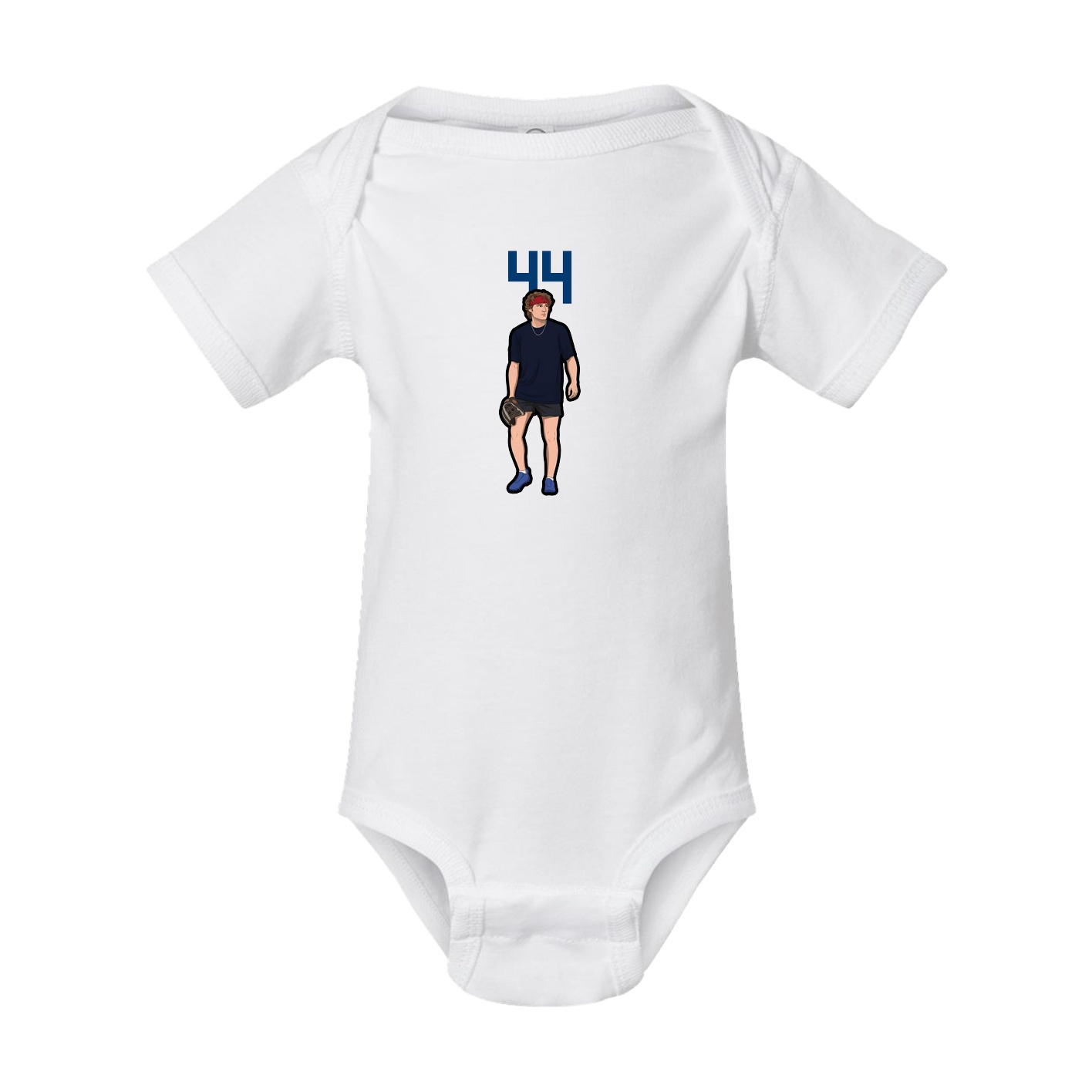Baby Onesie — Number Top in White