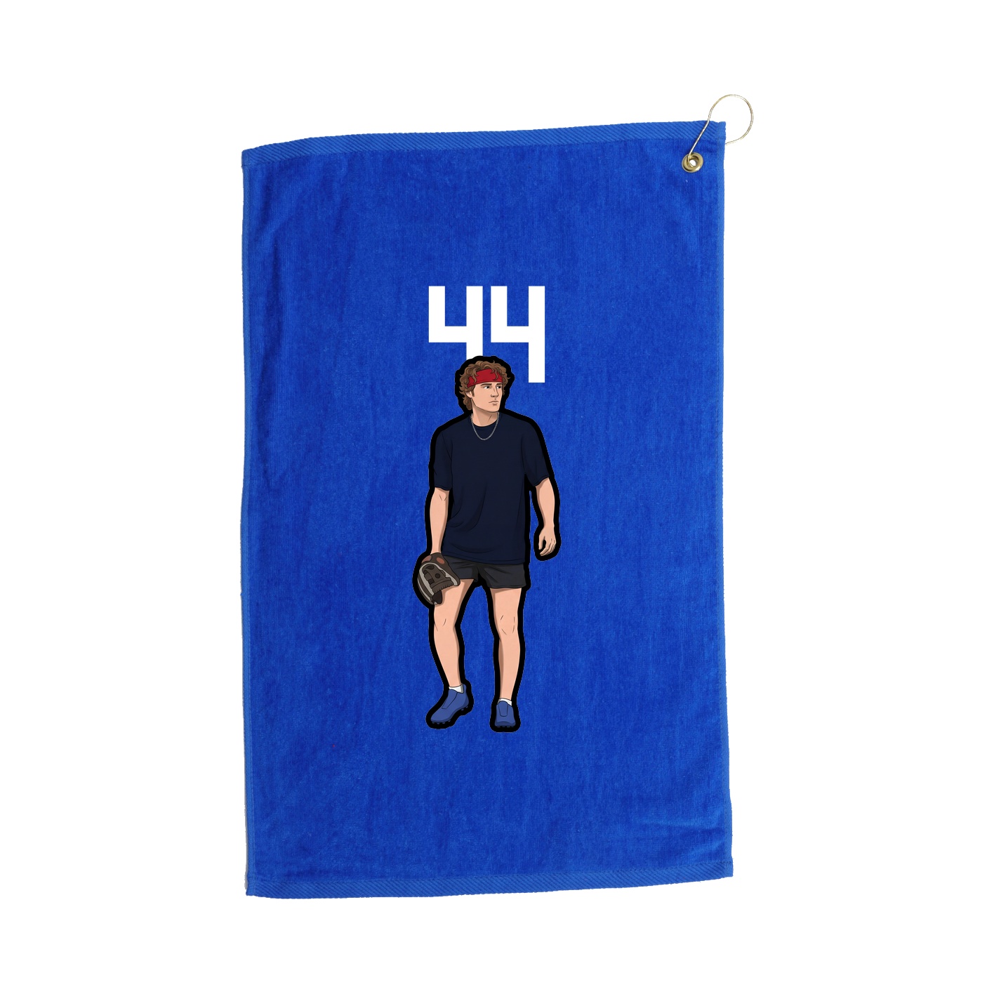Golf Towel — Number Top in Royal