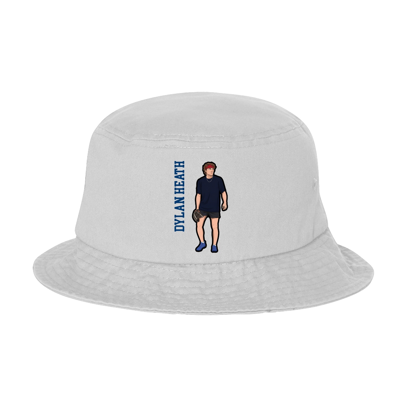 Bucket Cap — Name Vertical in White