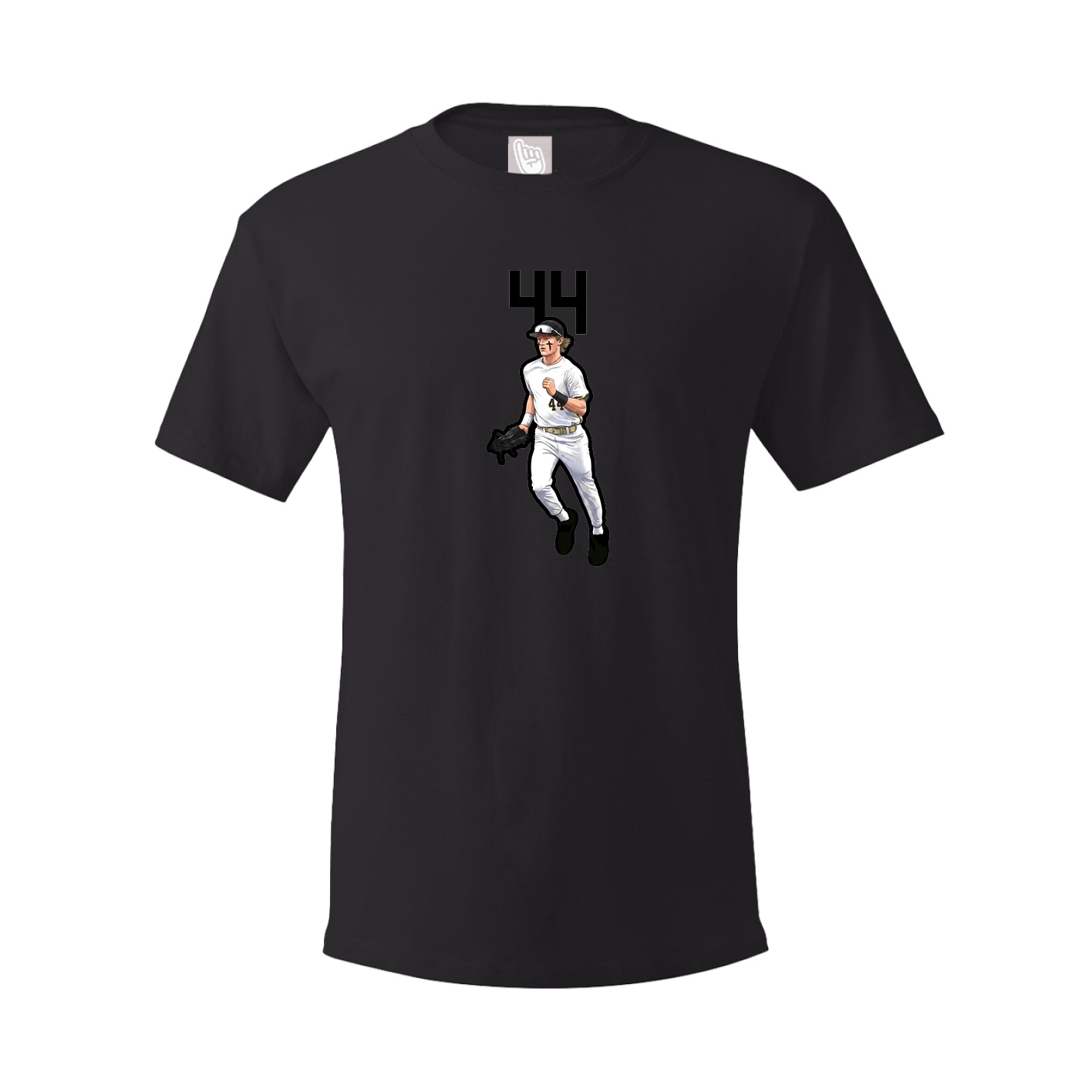 Youth Tee — Number Top in Black