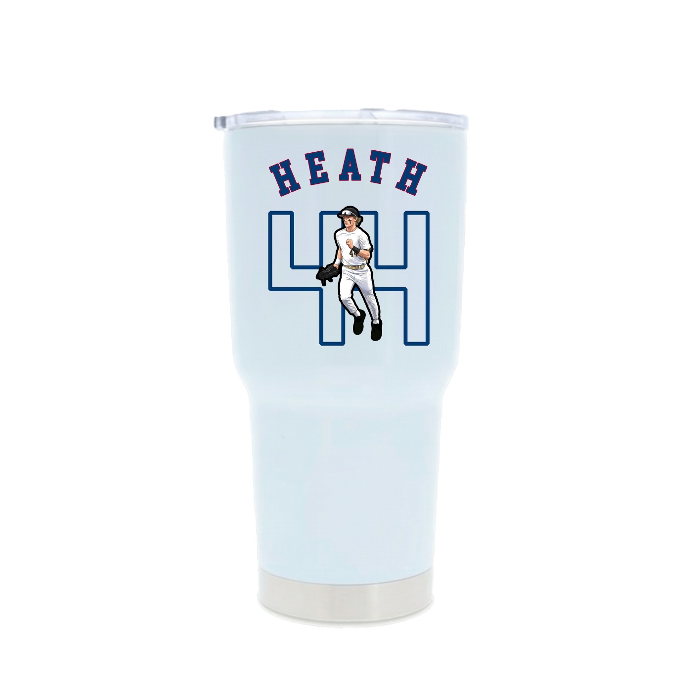 30oz Stainless Steel Tumbler — Shirsey Arch in White