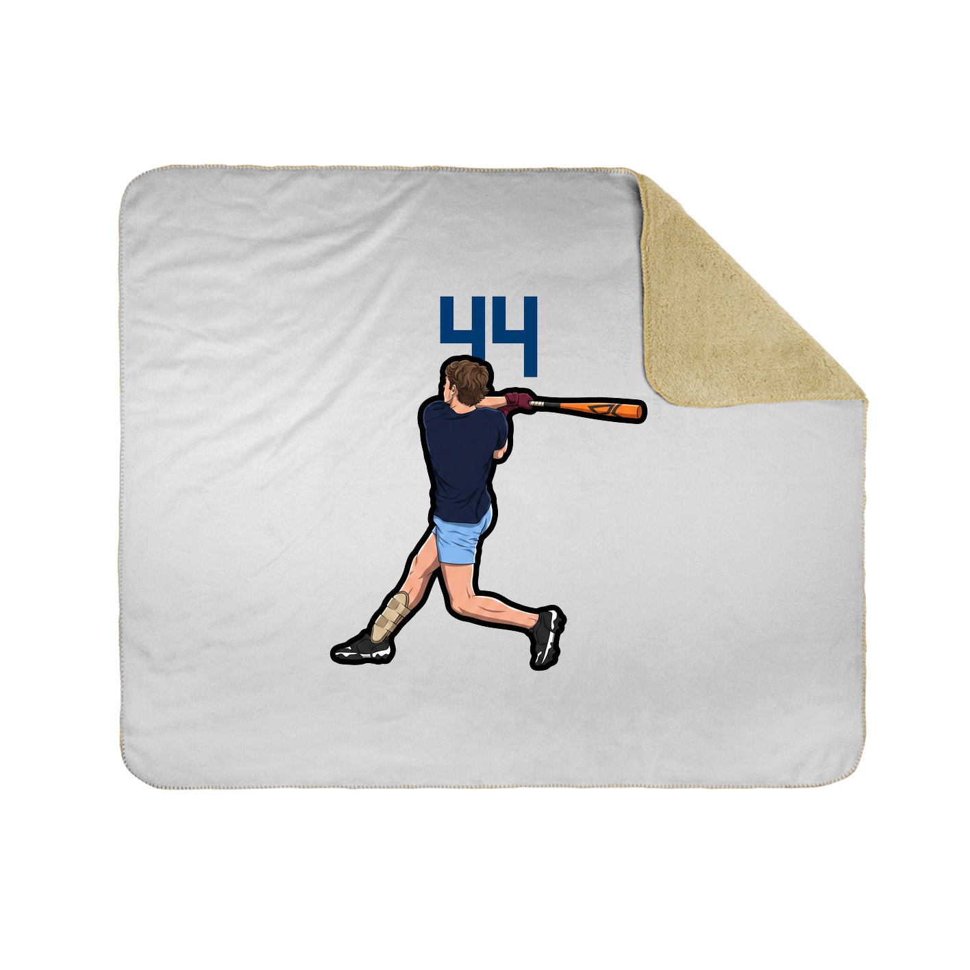 Throw Blanket — Number Top in White