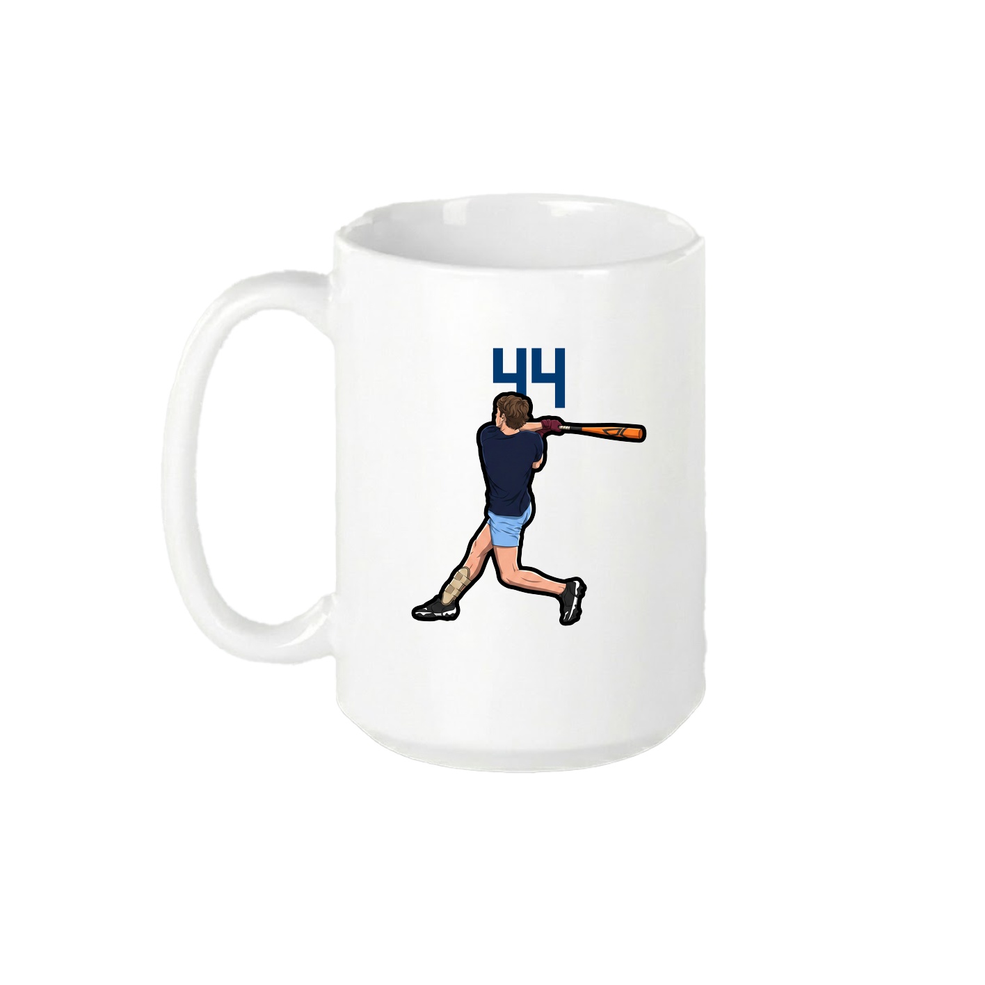 15oz Coffee Mug — Number Top in White