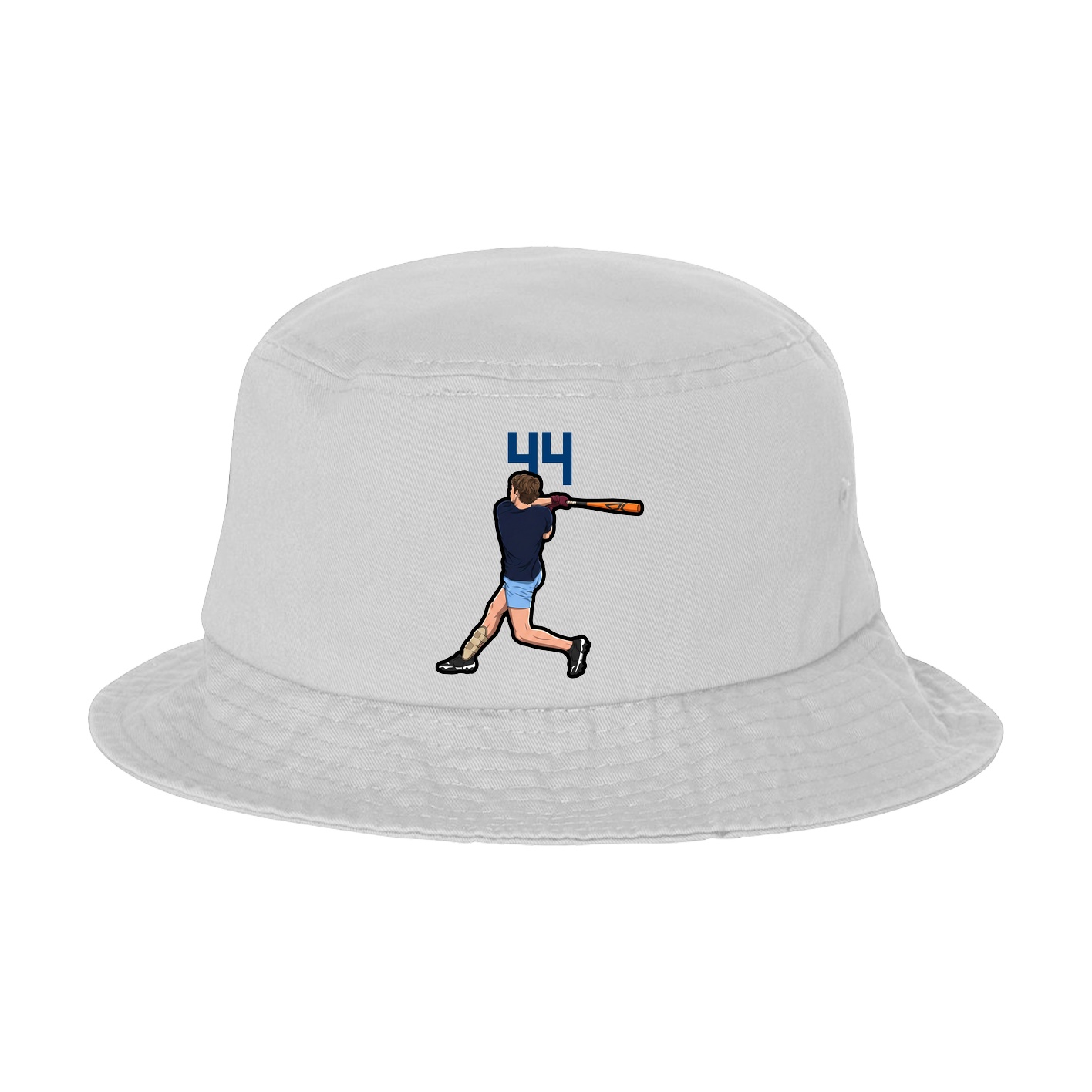 Bucket Cap — Number Top in White