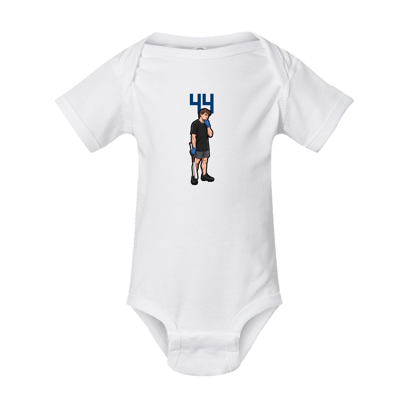Baby Onesie — Number Top in White