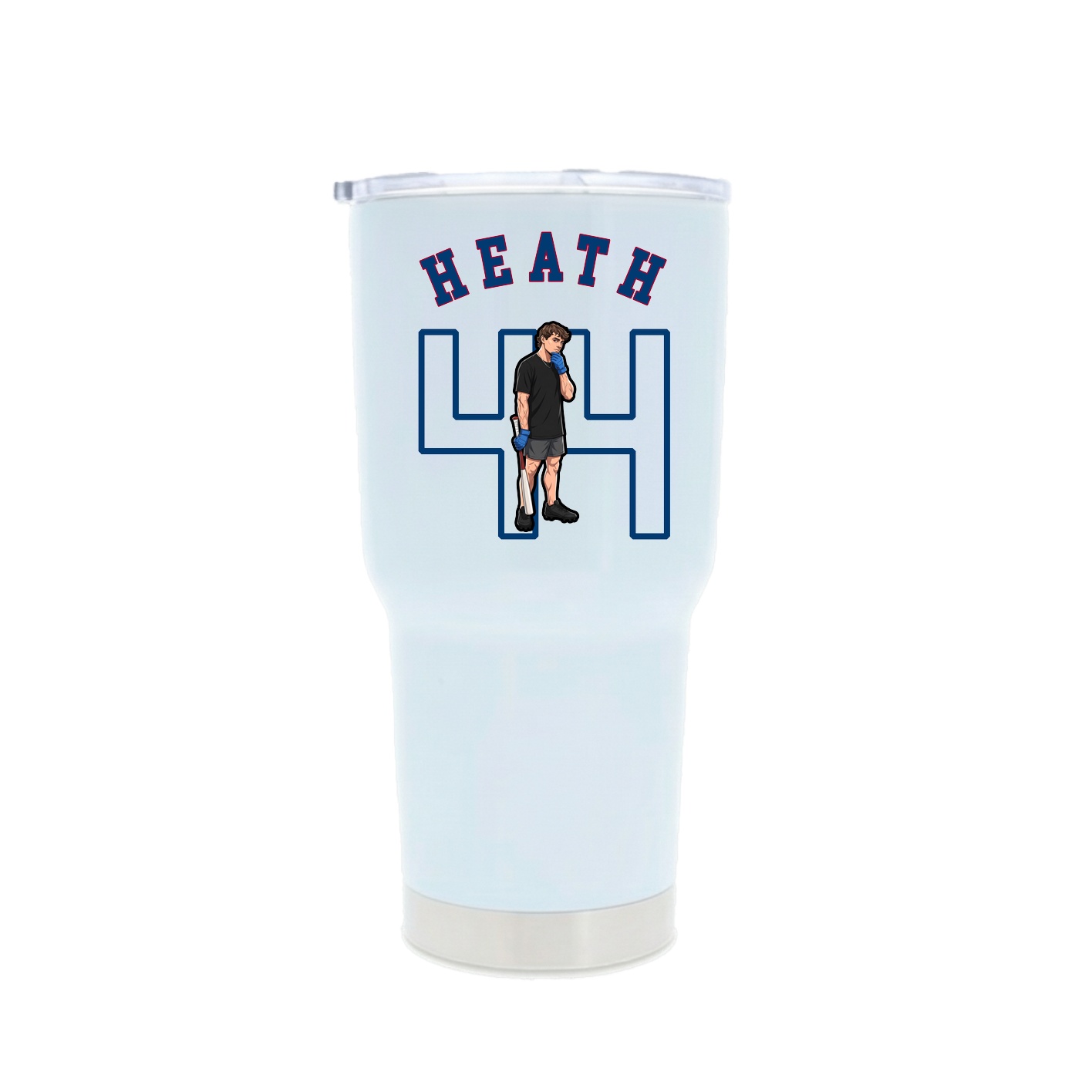30oz Stainless Steel Tumbler — Shirsey Arch in White