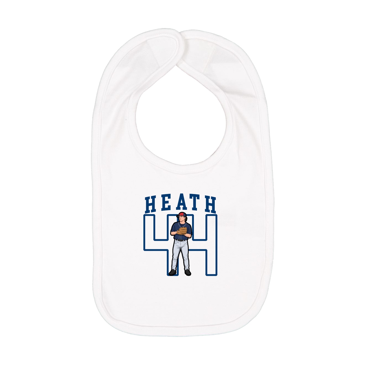 Infant Bib — Shirsey in White