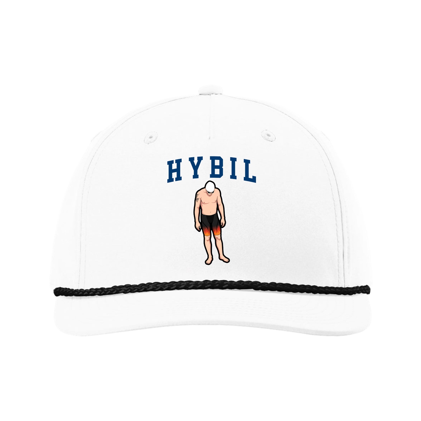 Five-Panel Classic Rope Cap — Shirsey in White