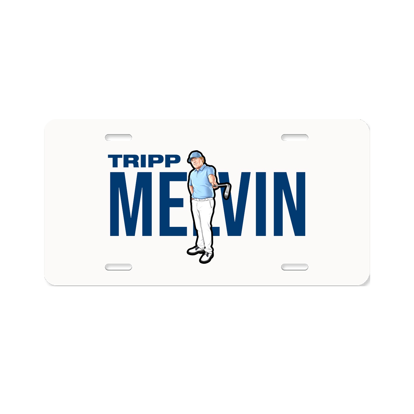 License Plate — Player Name in Classic