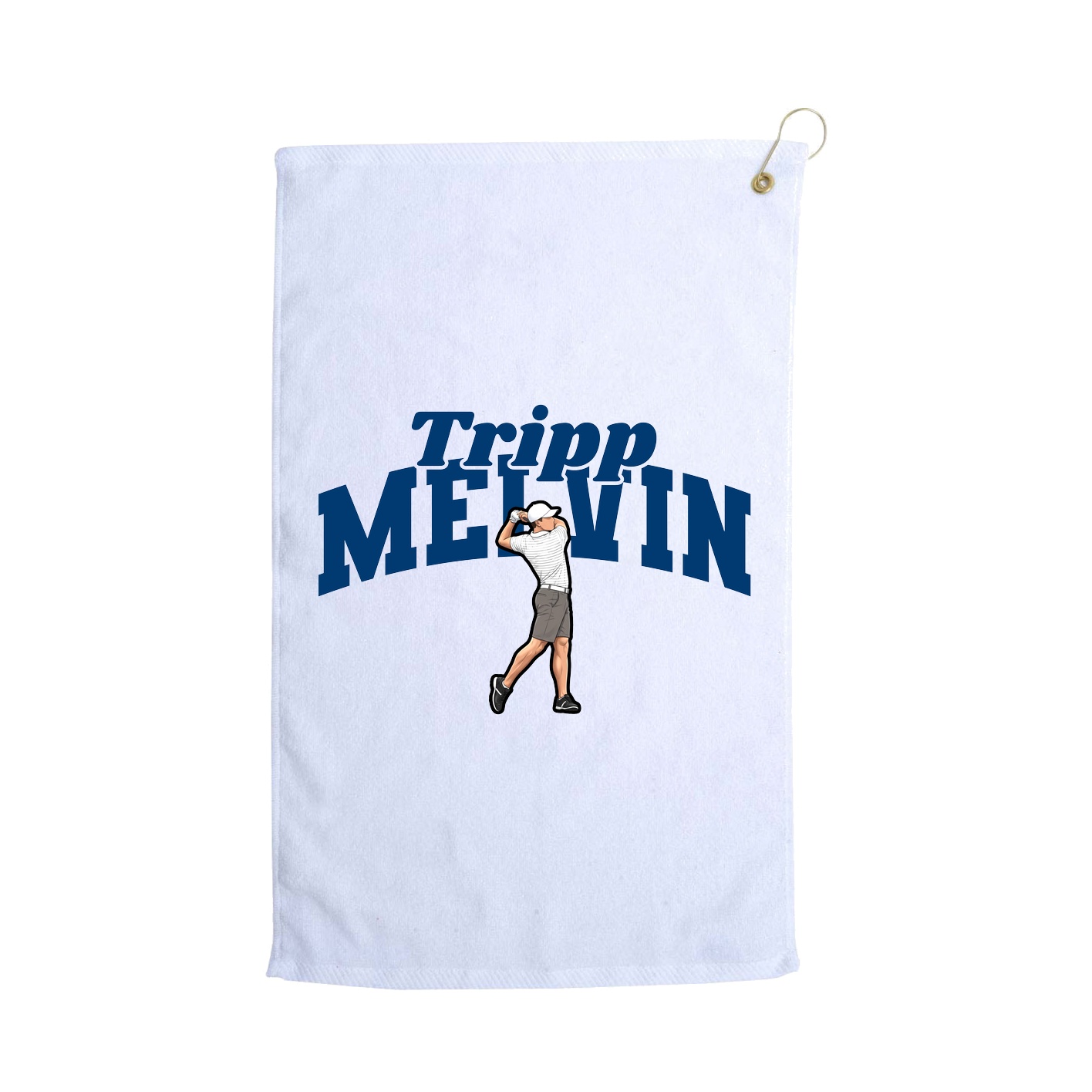 Golf Towel — Signature Arch in White