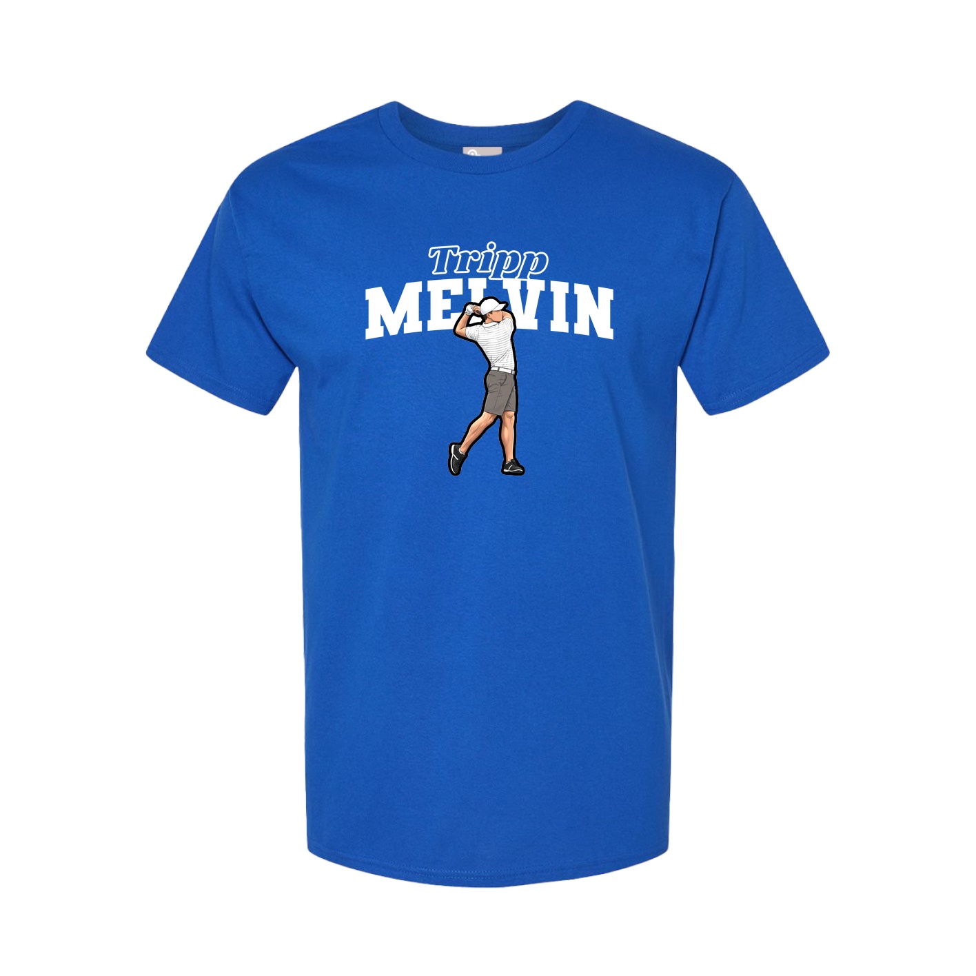 Youth Tee — Name Arch in Royal