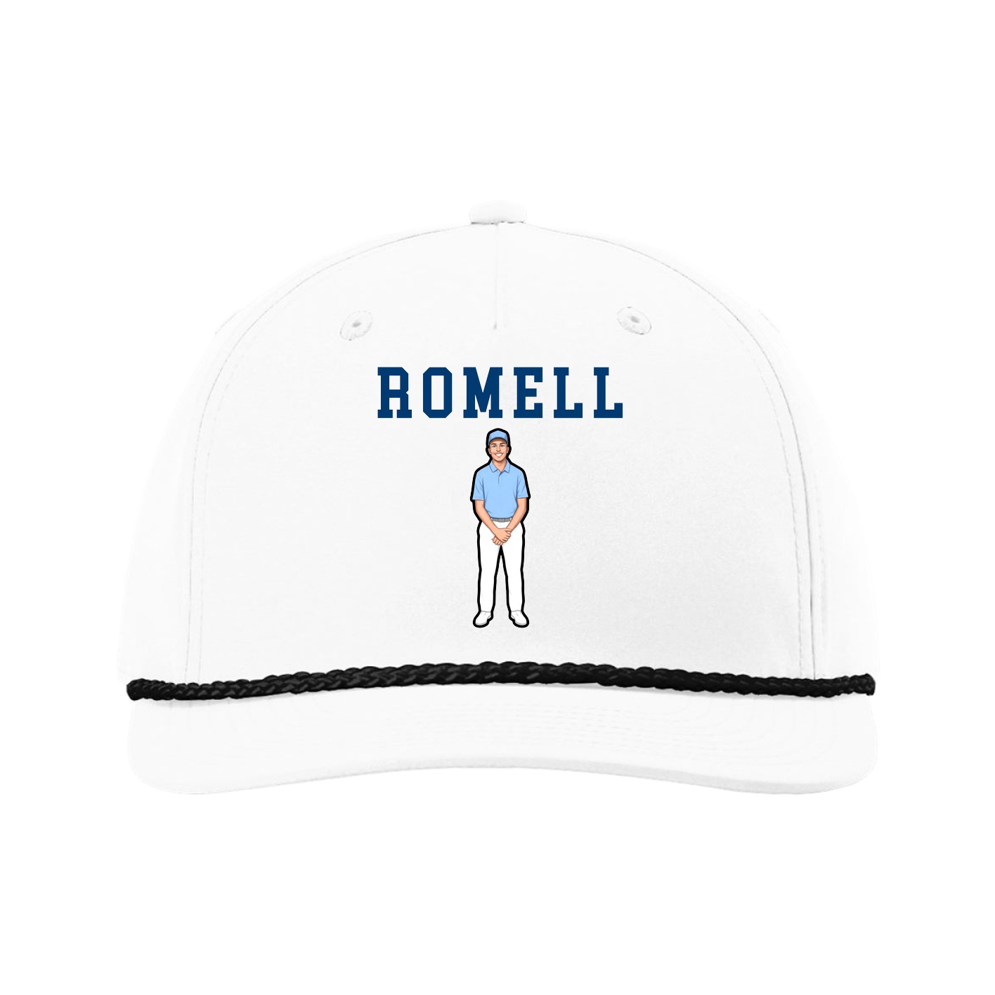 Five-Panel Classic Rope Cap — Shirsey in White