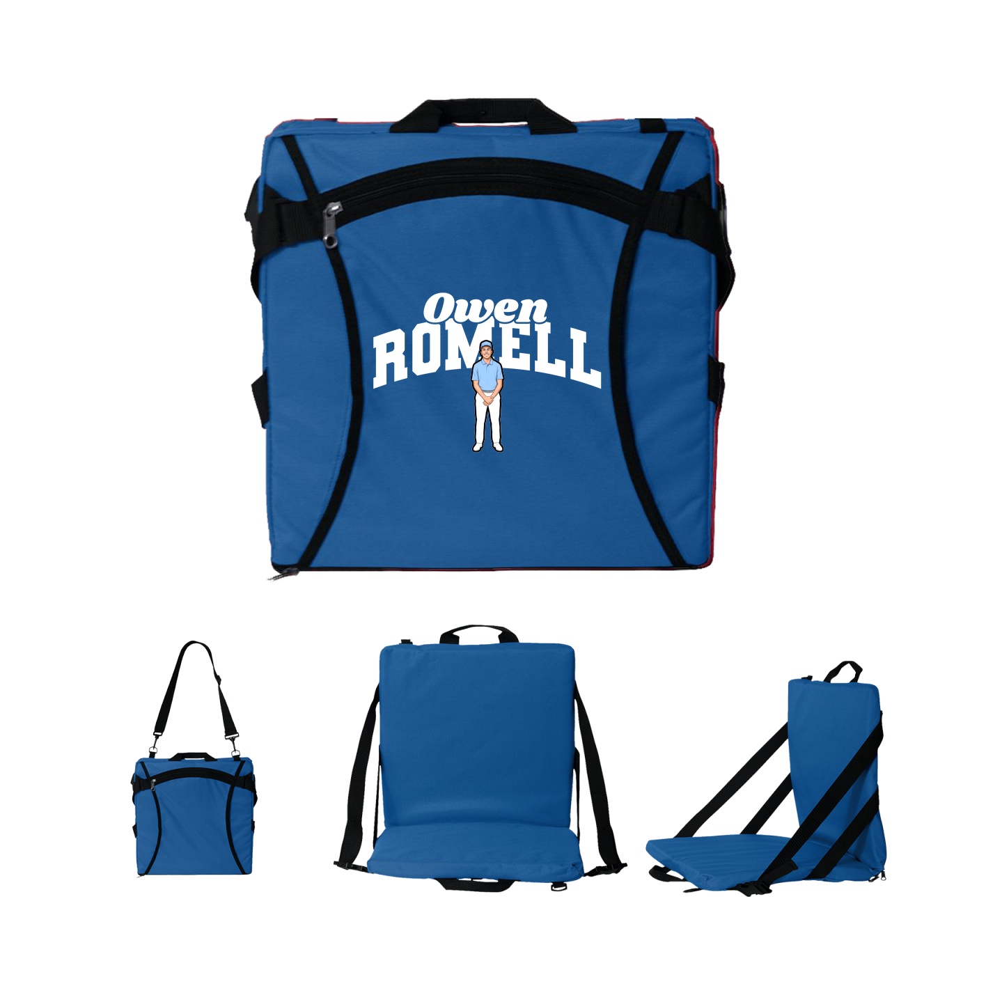 Folding Stadium Seat — Signature Arch in Royal