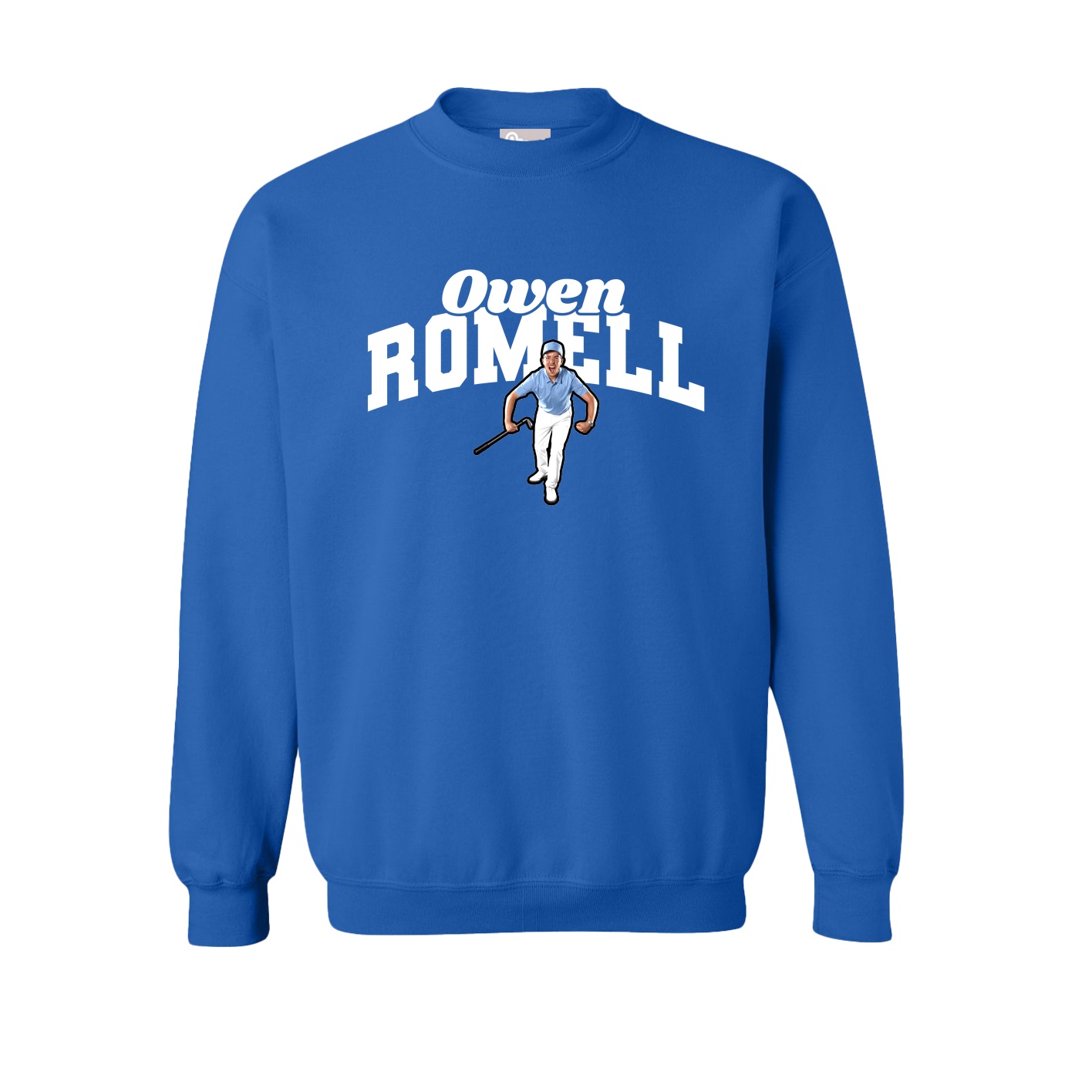 Fleece Crew — Signature Arch in Royal