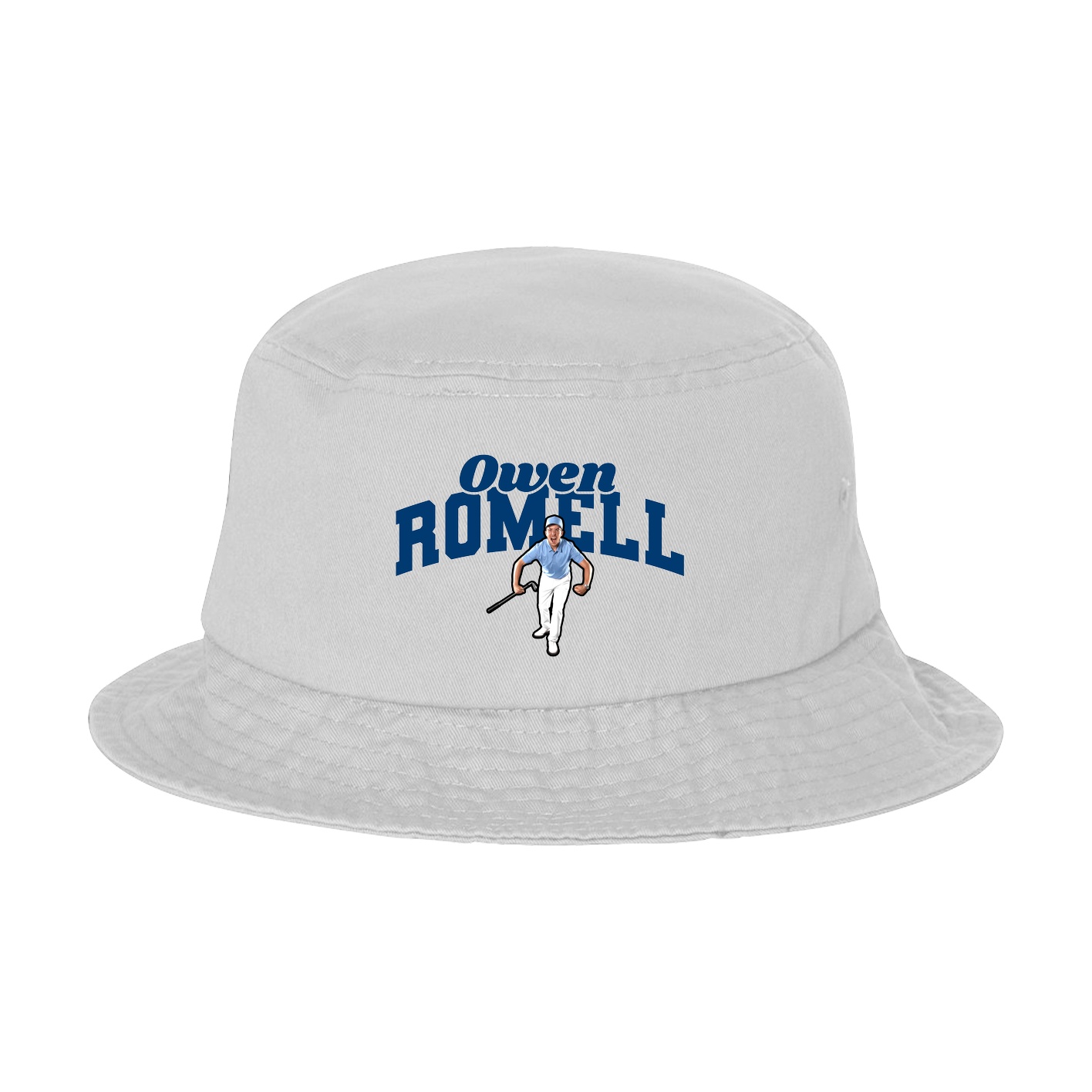 Bucket Cap — Signature Arch in White