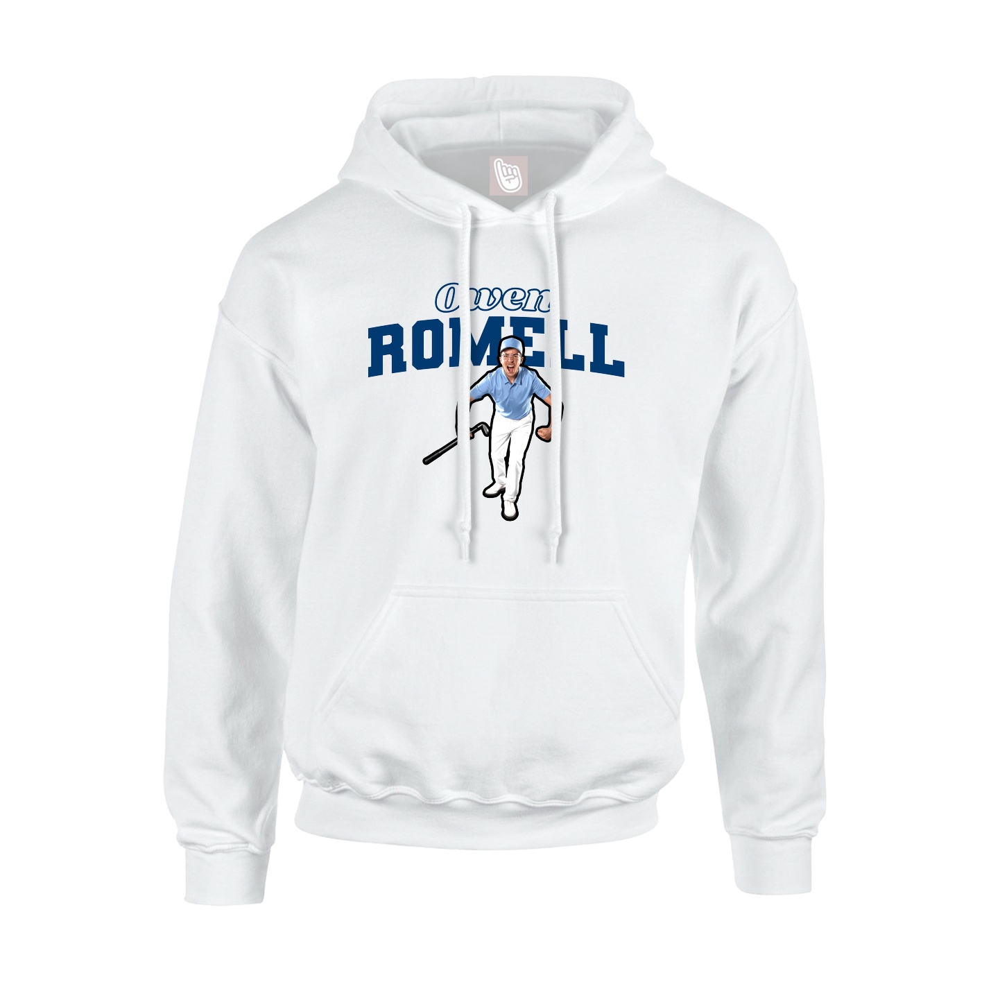 Hoodie — Name Arch in White