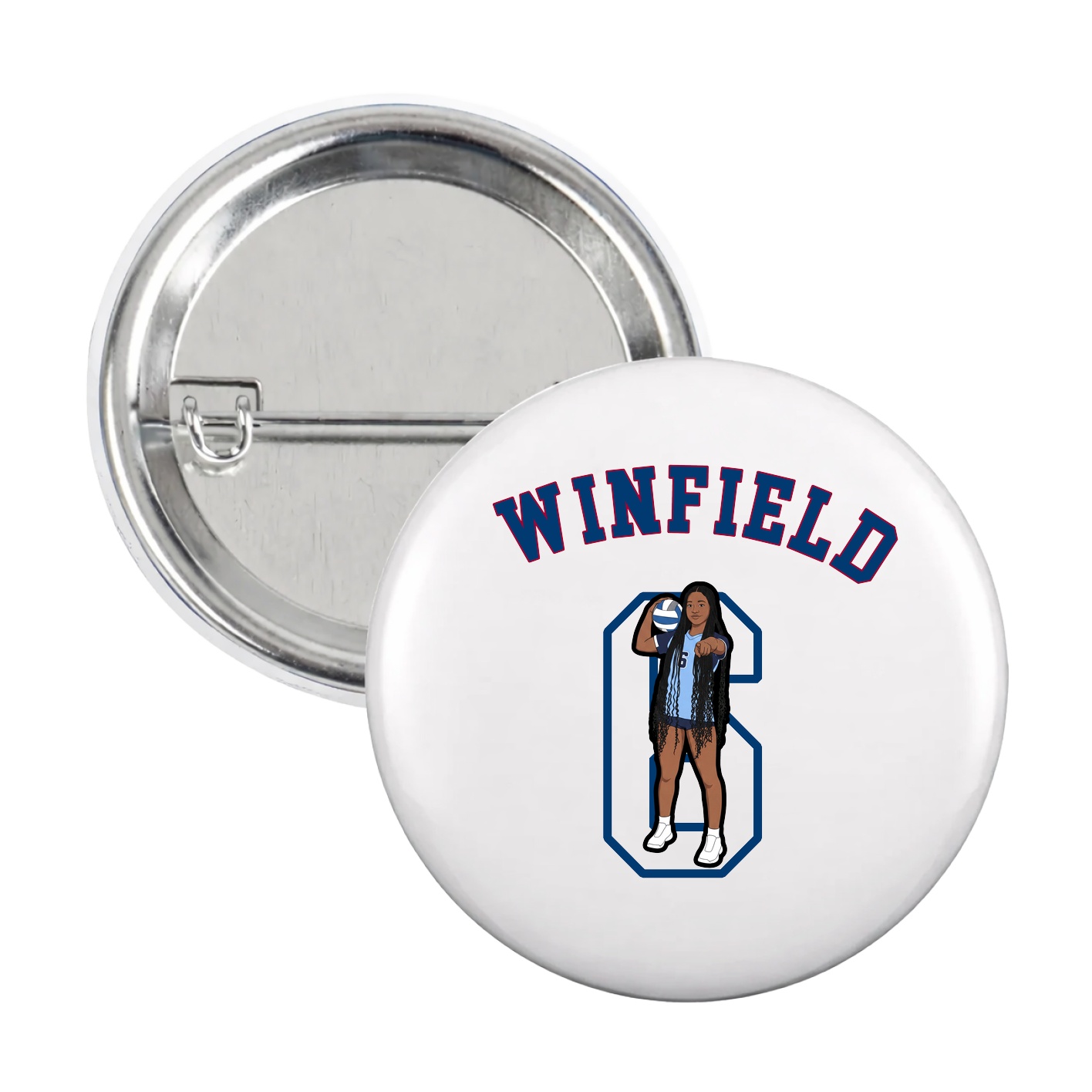 Game Day Button — Shirsey Arch in White