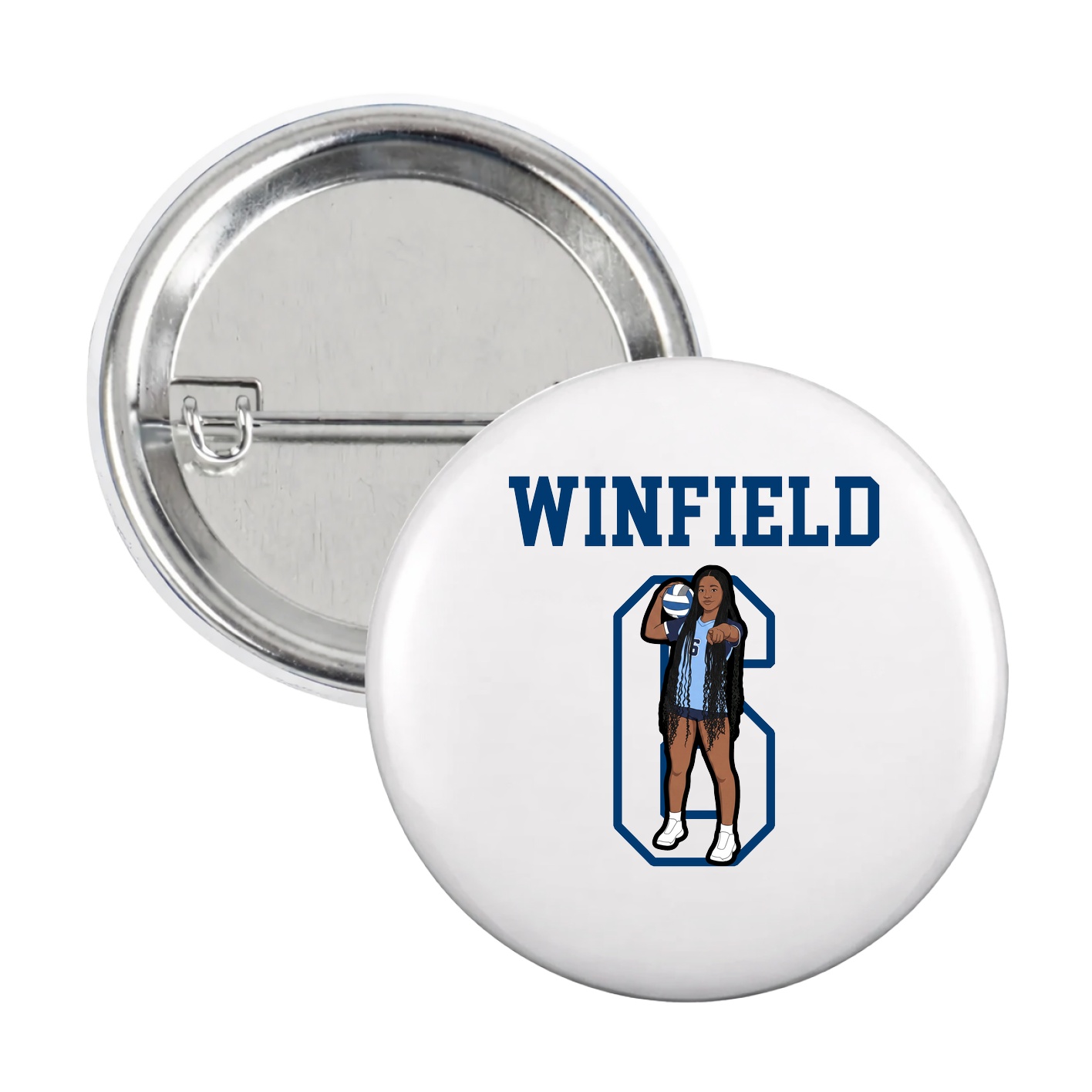 Game Day Button — Shirsey in White